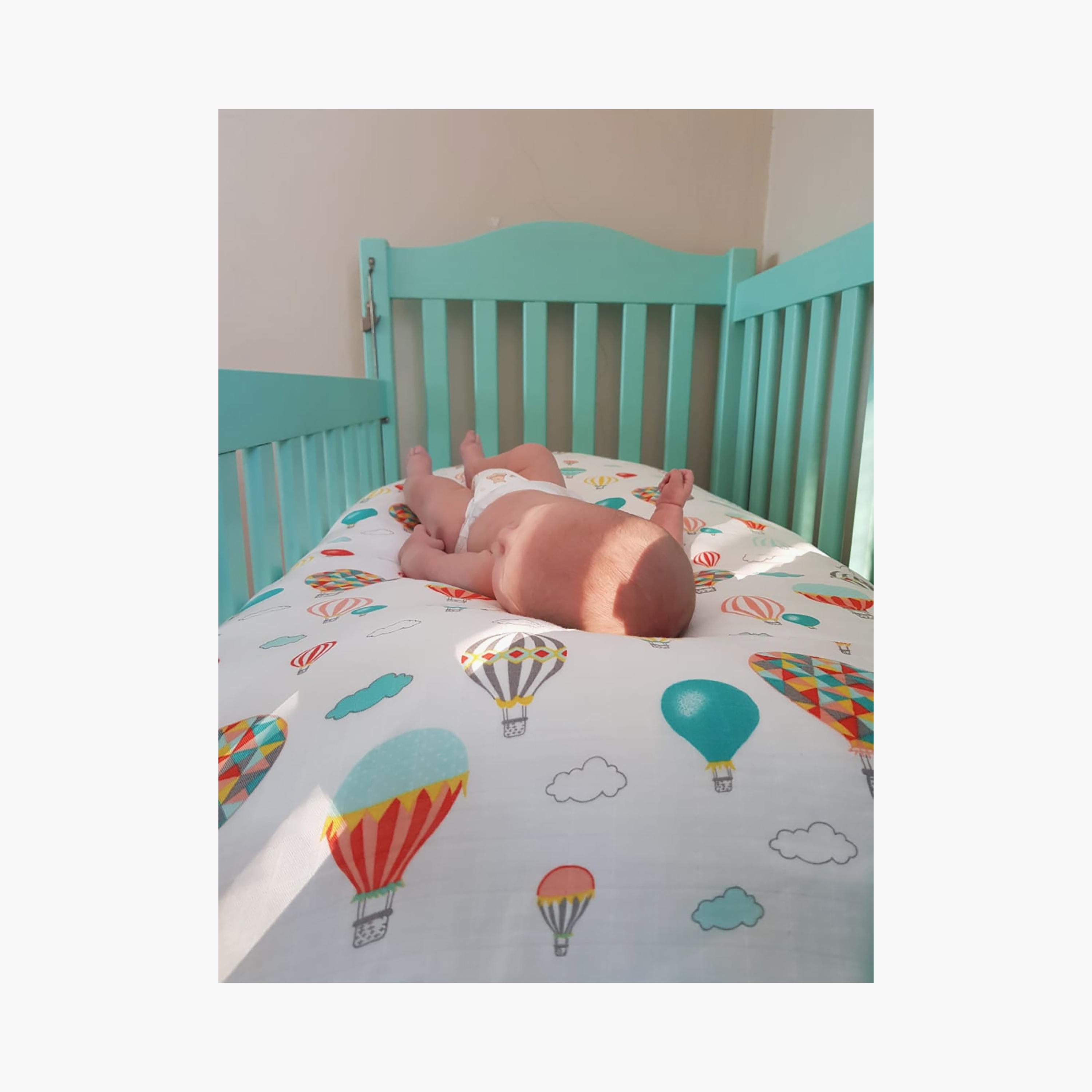 Anvi Baby Organic Bamboo Muslin Fitted Crib Sheet-baby-nursery-babybedding-image-2