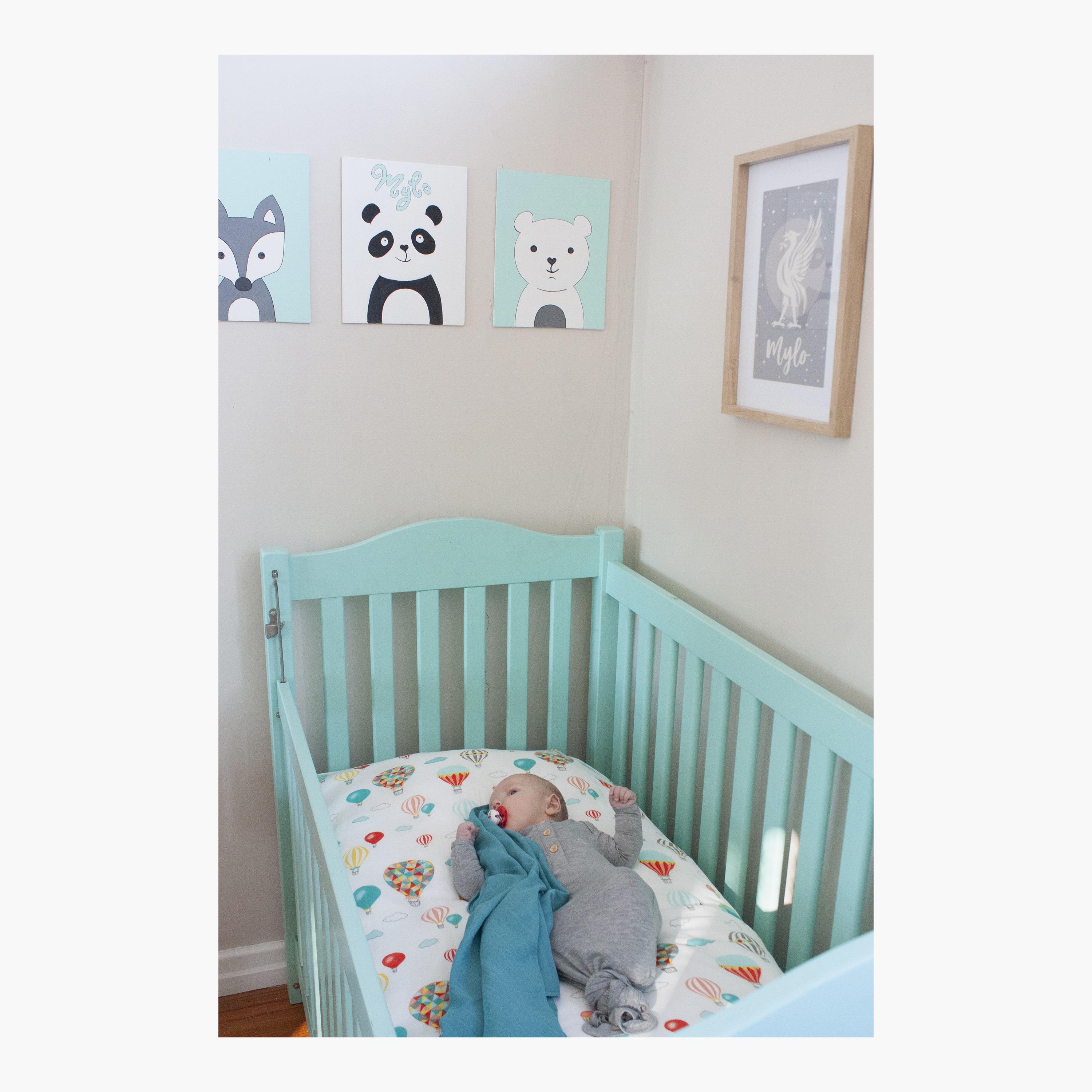 Anvi Baby Organic Bamboo Muslin Fitted Crib Sheet-baby-nursery-babybedding-image-5