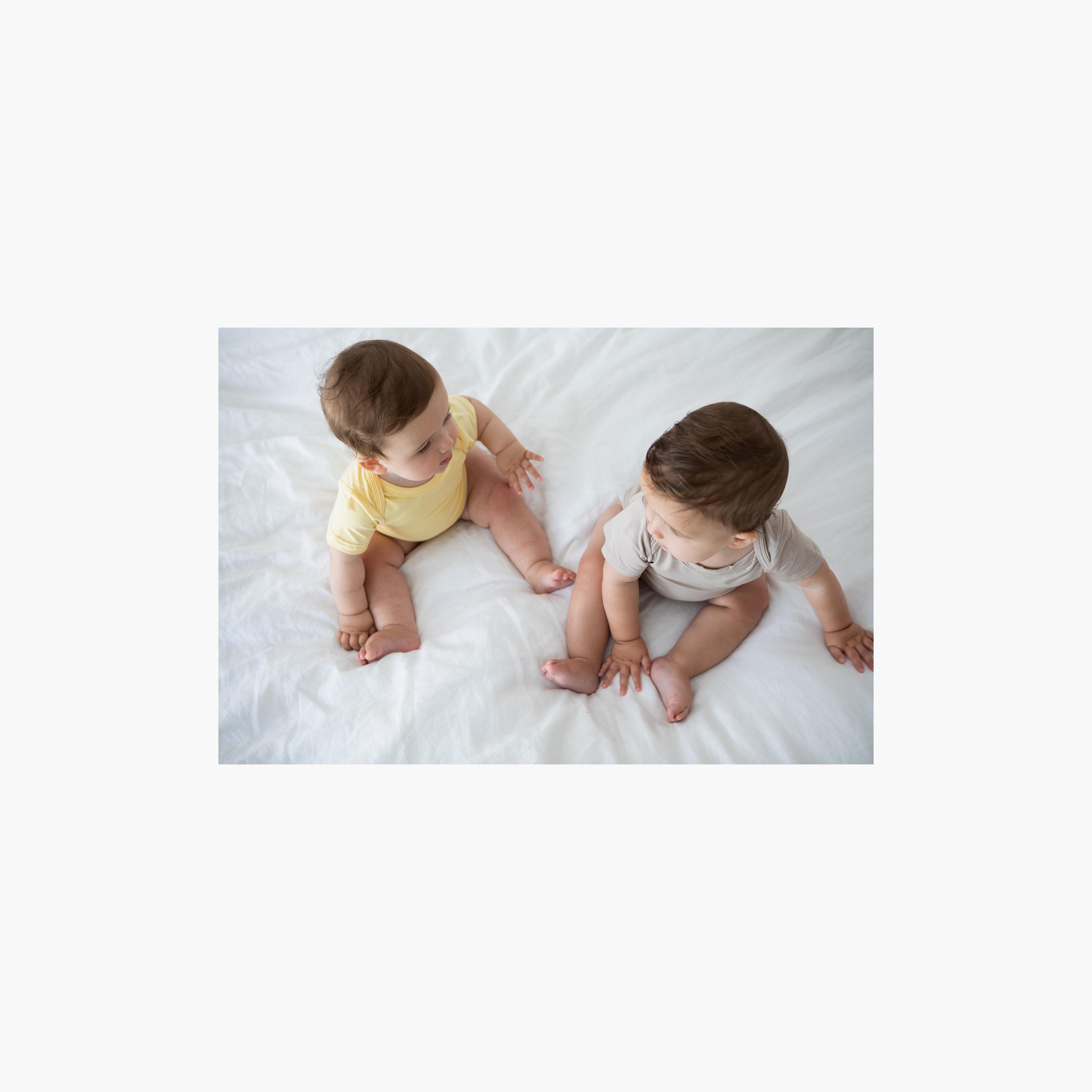 Anvi Baby Organic Bamboo Spandex Soft Short Sleeves Bodysuit - 3-6 Months-baby-boys-clothing-bodysuits-image-5