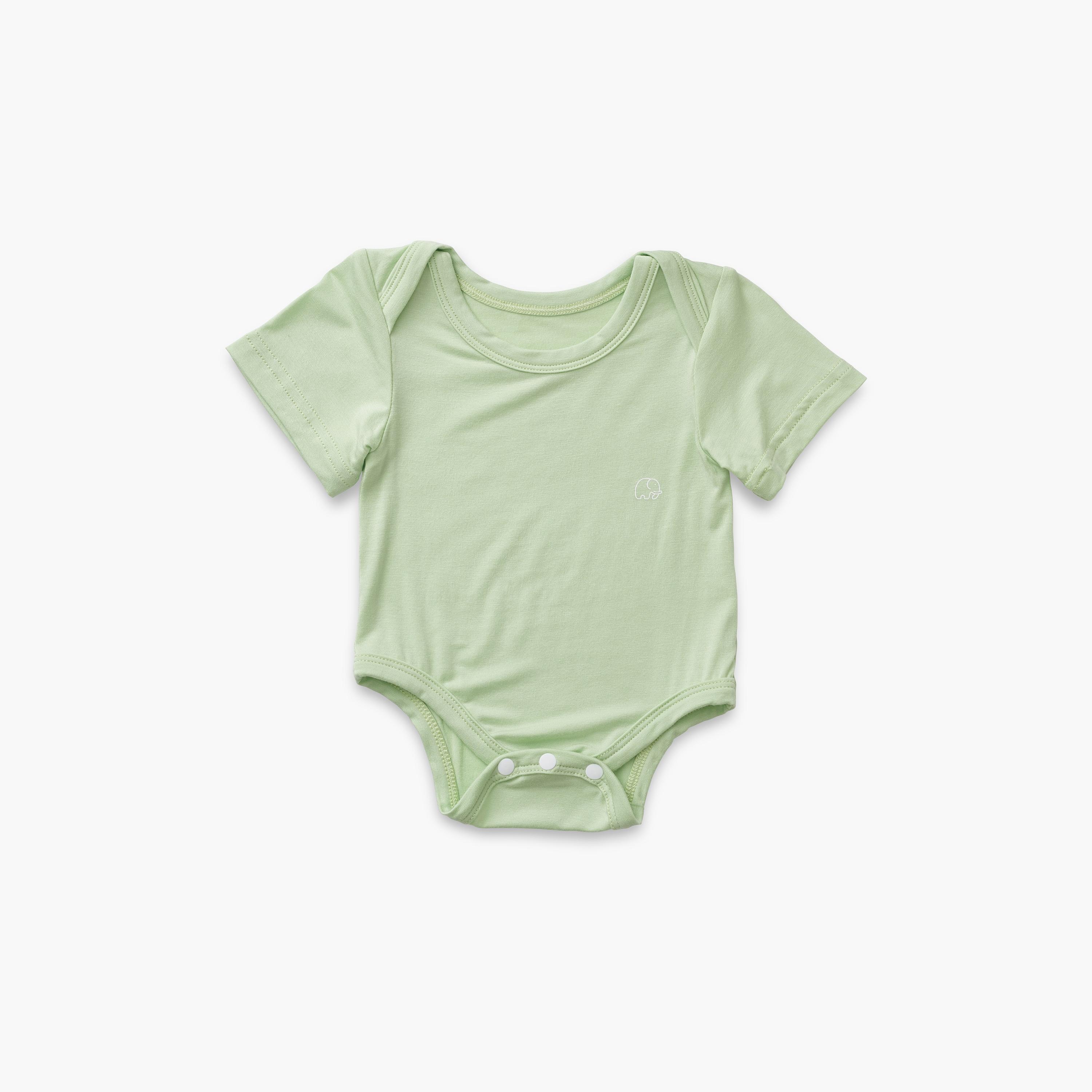 بودي سوت ناعم بأكمام قصيرة من خيزران (بامبو) عضوي وسباندكس من أنفي بيبي | 3-6 أشهر-baby-boys-clothing-bodysuits-image-1