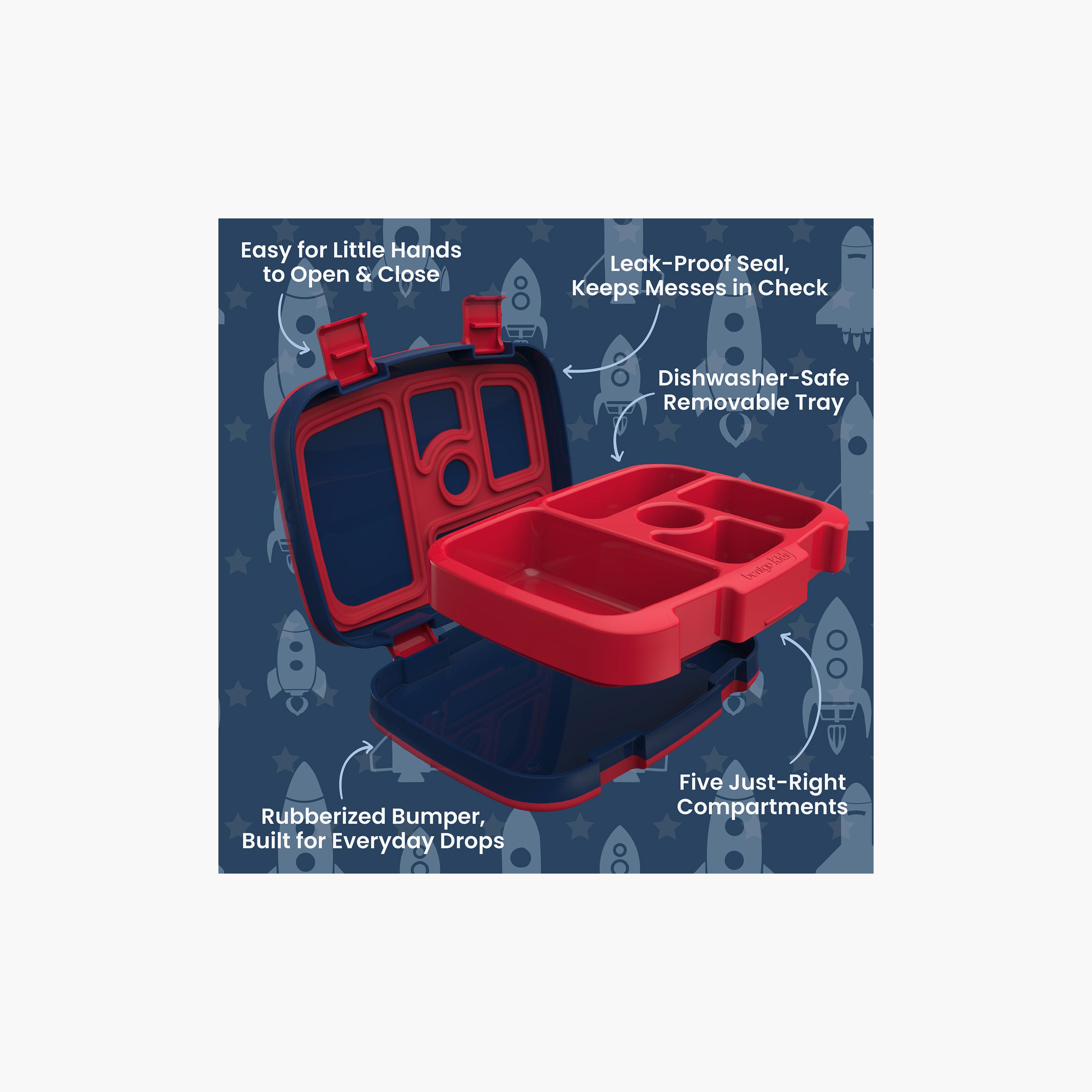 Bentgo 5 Compartment Durable & Leak Proof Lunch Box - Rocket-school-lunchessentials-lunchboxes-image-5