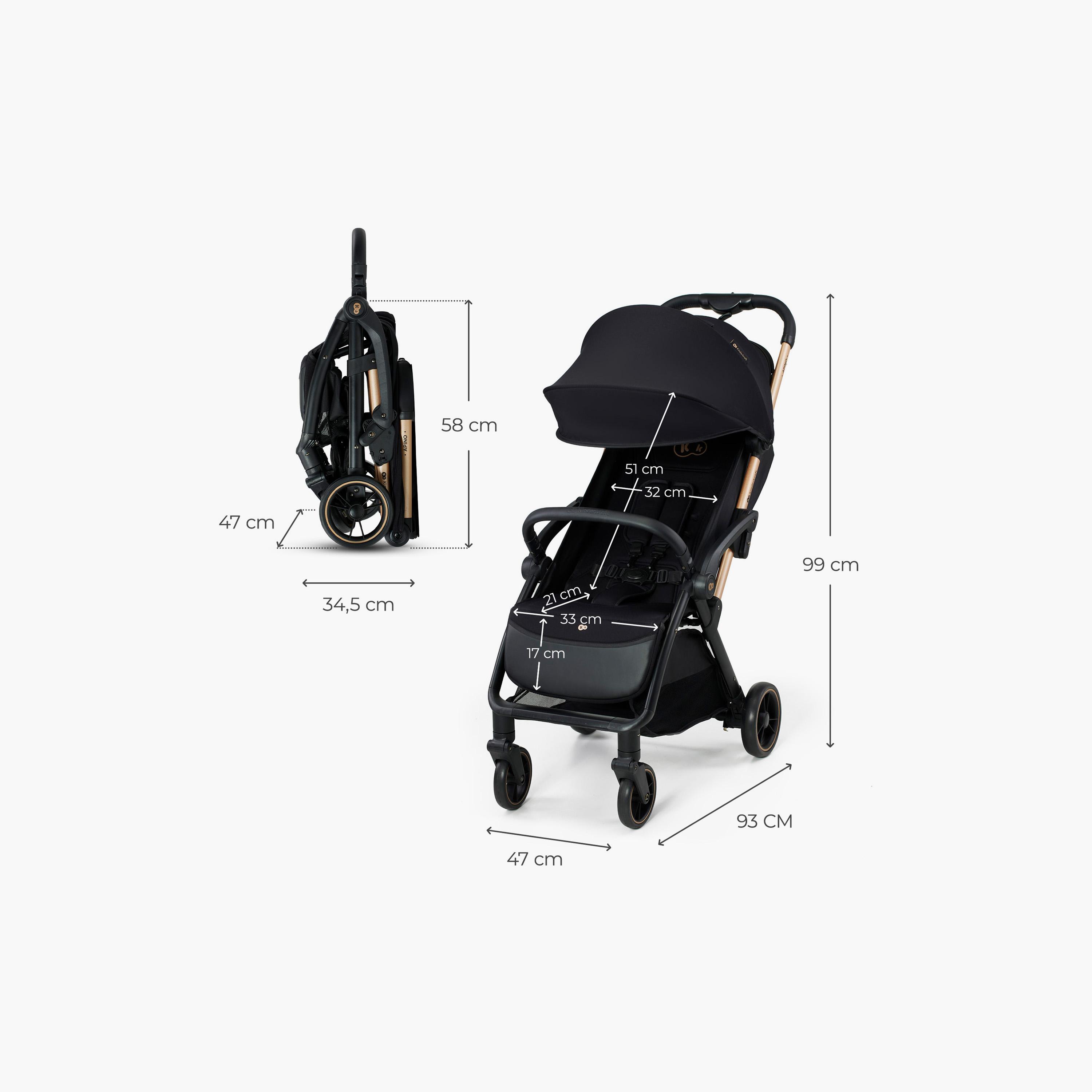 Kinderkraft Apino Compact Auto-Fold Stroller with Canopy-baby-gear-strollersandprams-strollers-image-3