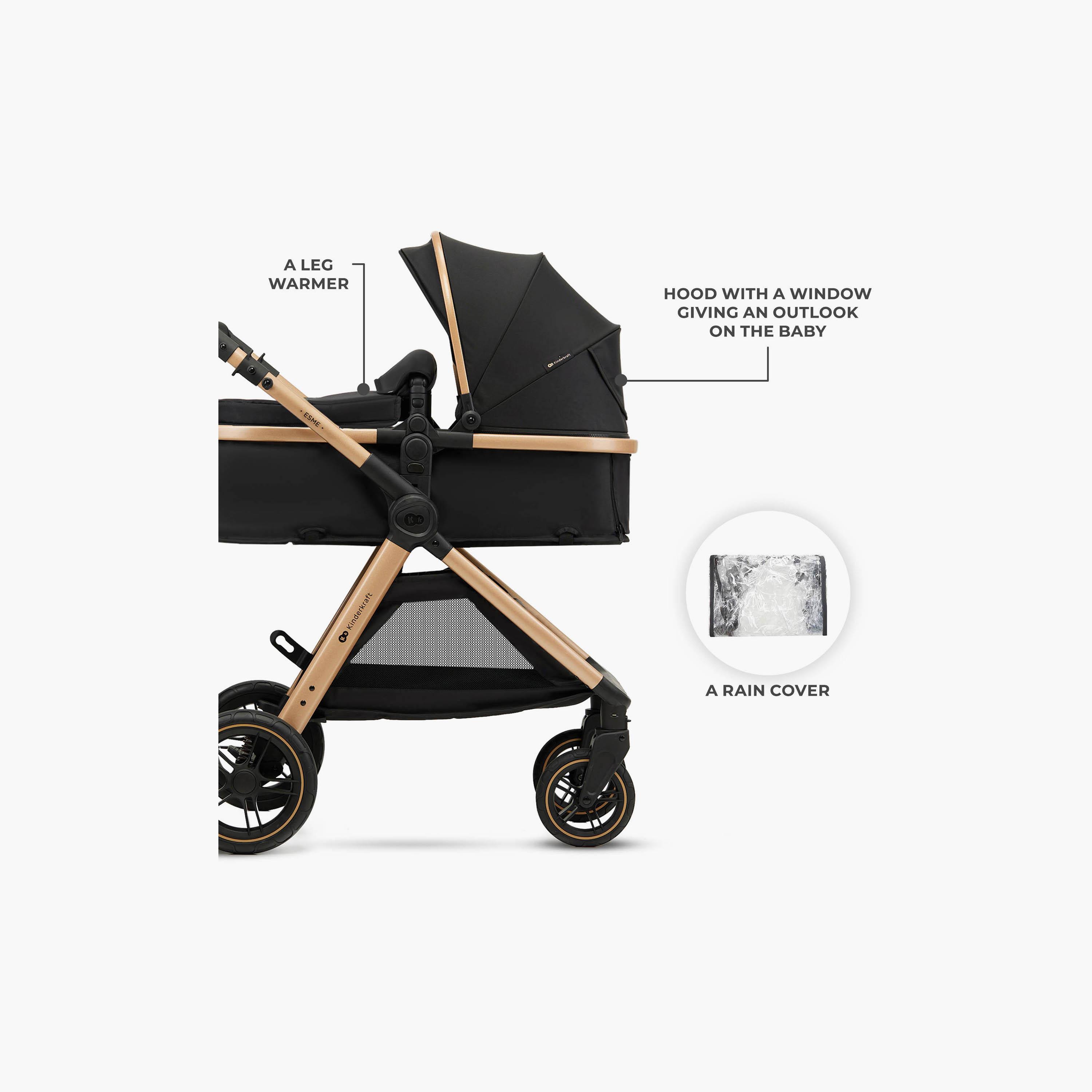 Kinderkraft 3-In-1 Esme Pro Travel System with Accessories-baby-gear-strollersandprams-travelsystems-image-3