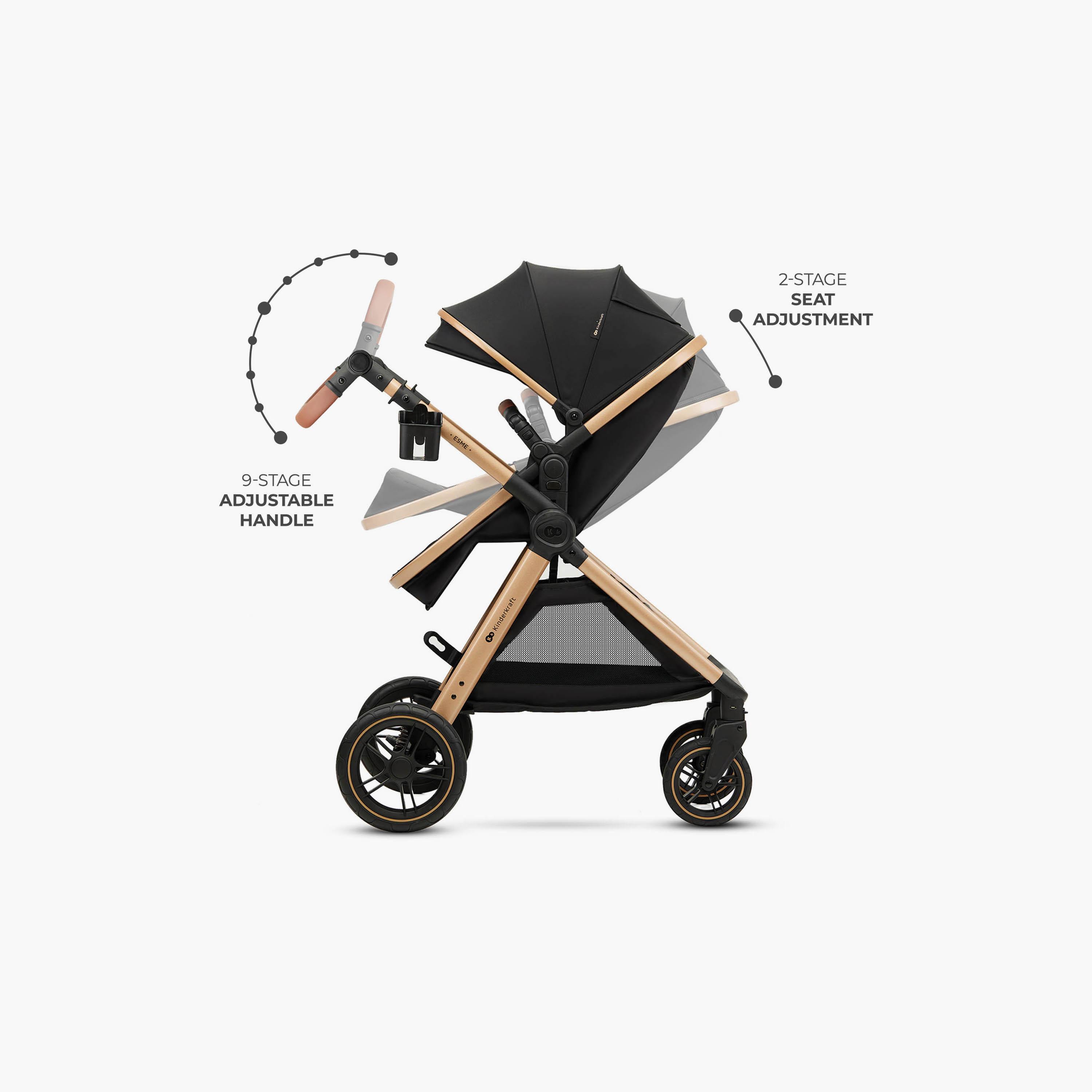 Kinderkraft 3-In-1 Esme Pro Travel System with Accessories-baby-gear-strollersandprams-travelsystems-image-4