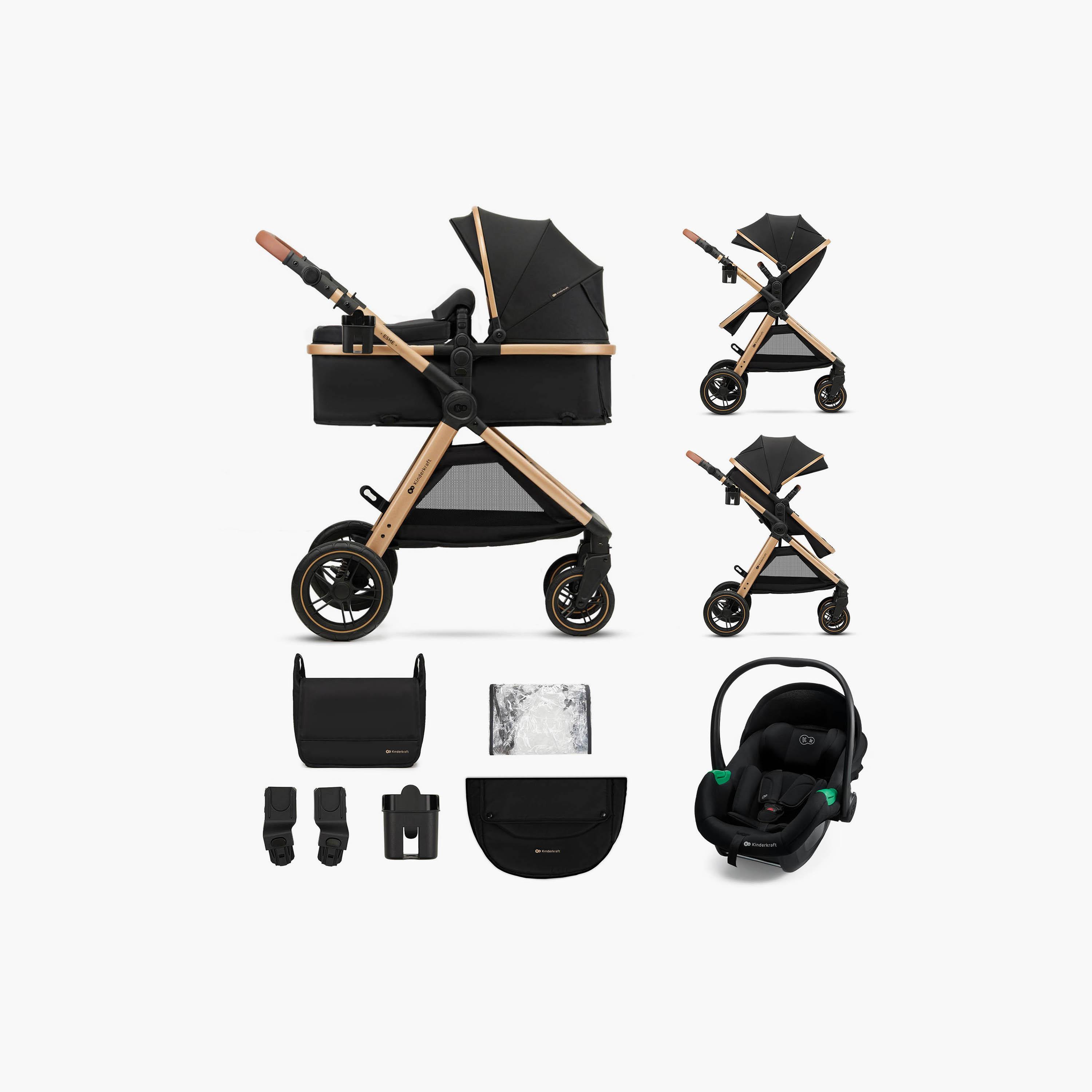 Kinderkraft 3-In-1 Esme Pro Travel System with Accessories-baby-gear-strollersandprams-travelsystems-image-9