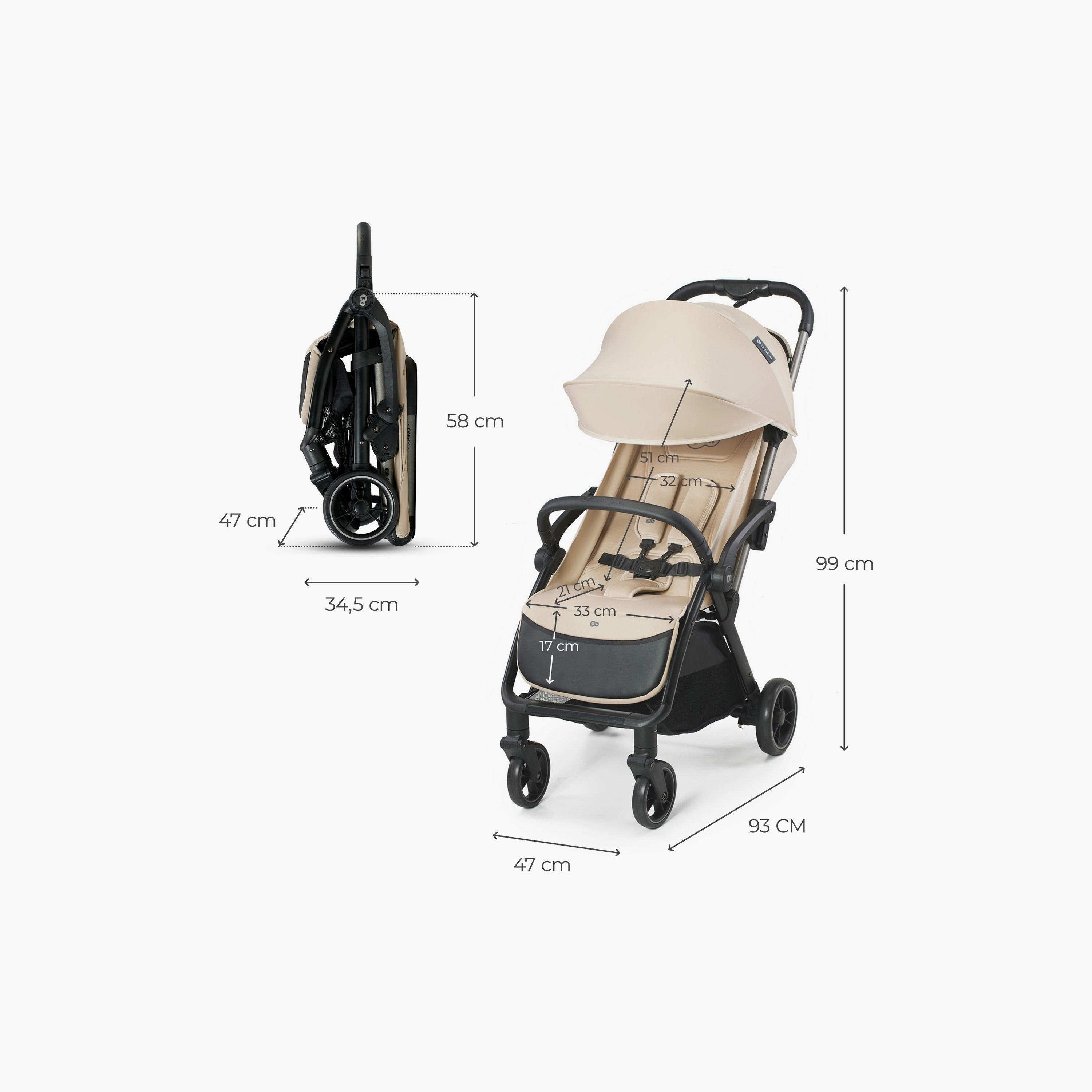 عربة أطفال أبينو مدمجة بخاصية الطي التلقائي ومظلة من كيندر كرافت-baby-gear-strollersandprams-strollers-image-3