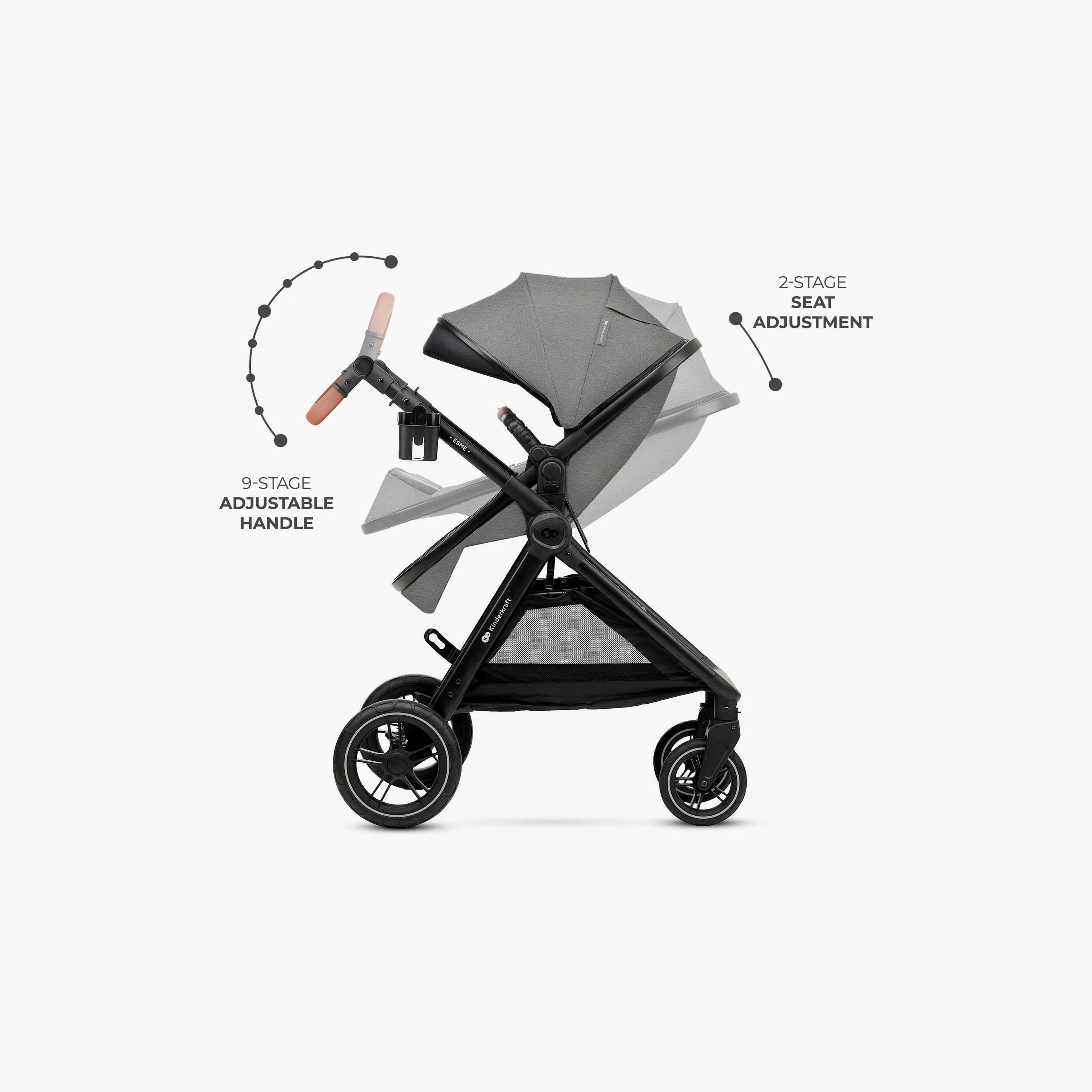 نظام سفر إسمي برو 3 في 1 (عربة مع مقعد سيارة) مع ملحقاتها من كيندر كرافت-baby-gear-strollersandprams-travelsystems-image-4