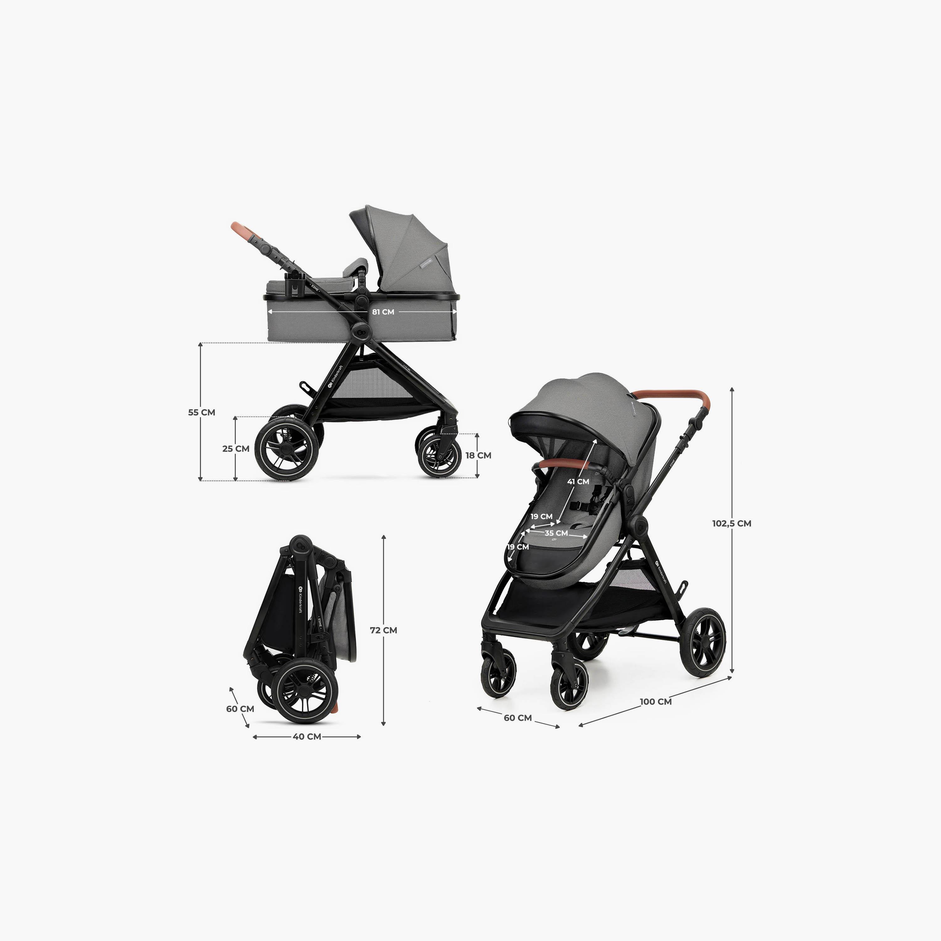 نظام سفر إسمي برو 3 في 1 (عربة مع مقعد سيارة) مع ملحقاتها من كيندر كرافت-baby-gear-strollersandprams-travelsystems-image-7