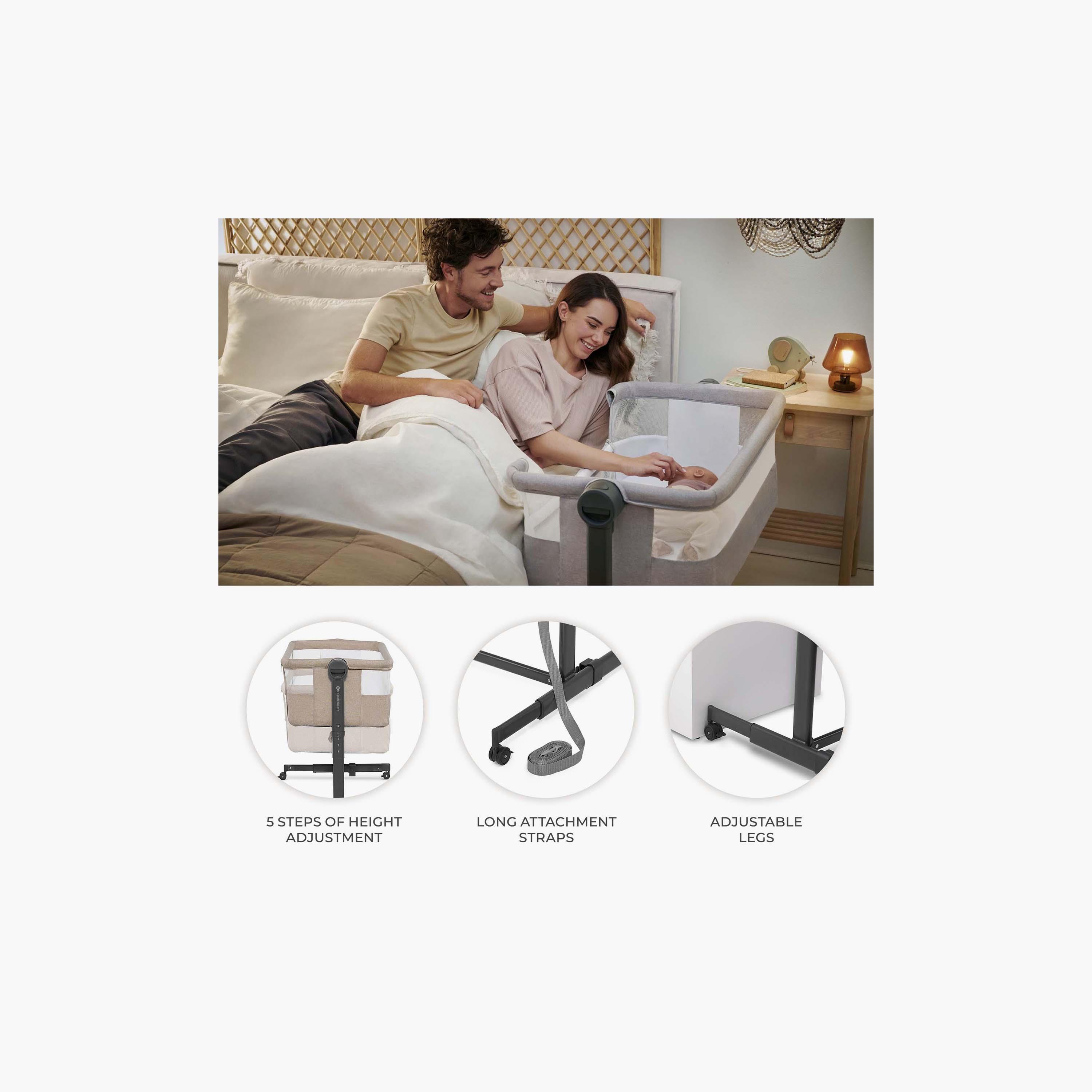 Kinderkraft 2-in-1 Nestee Up Co-Sleeper Crib-baby-nursery-furniture-cribsandbeds-babycribs-image-7