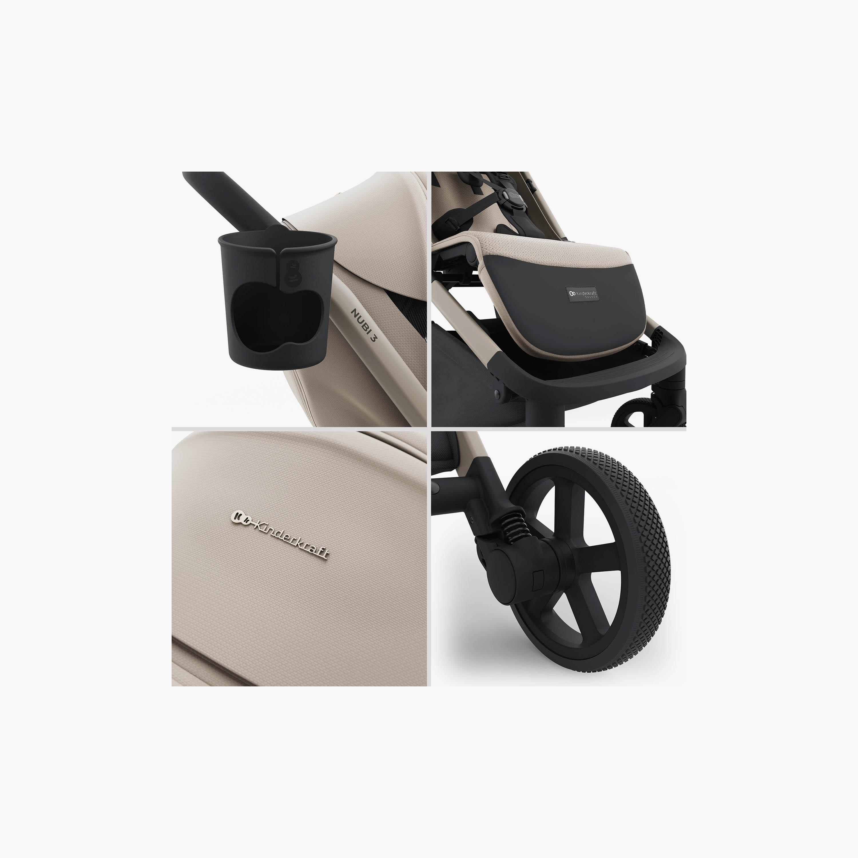 عربة أطفال خفيفة للسفر نوبي 3 مع مظلة من كيندر كرافت-baby-gear-strollersandprams-strollers-image-12