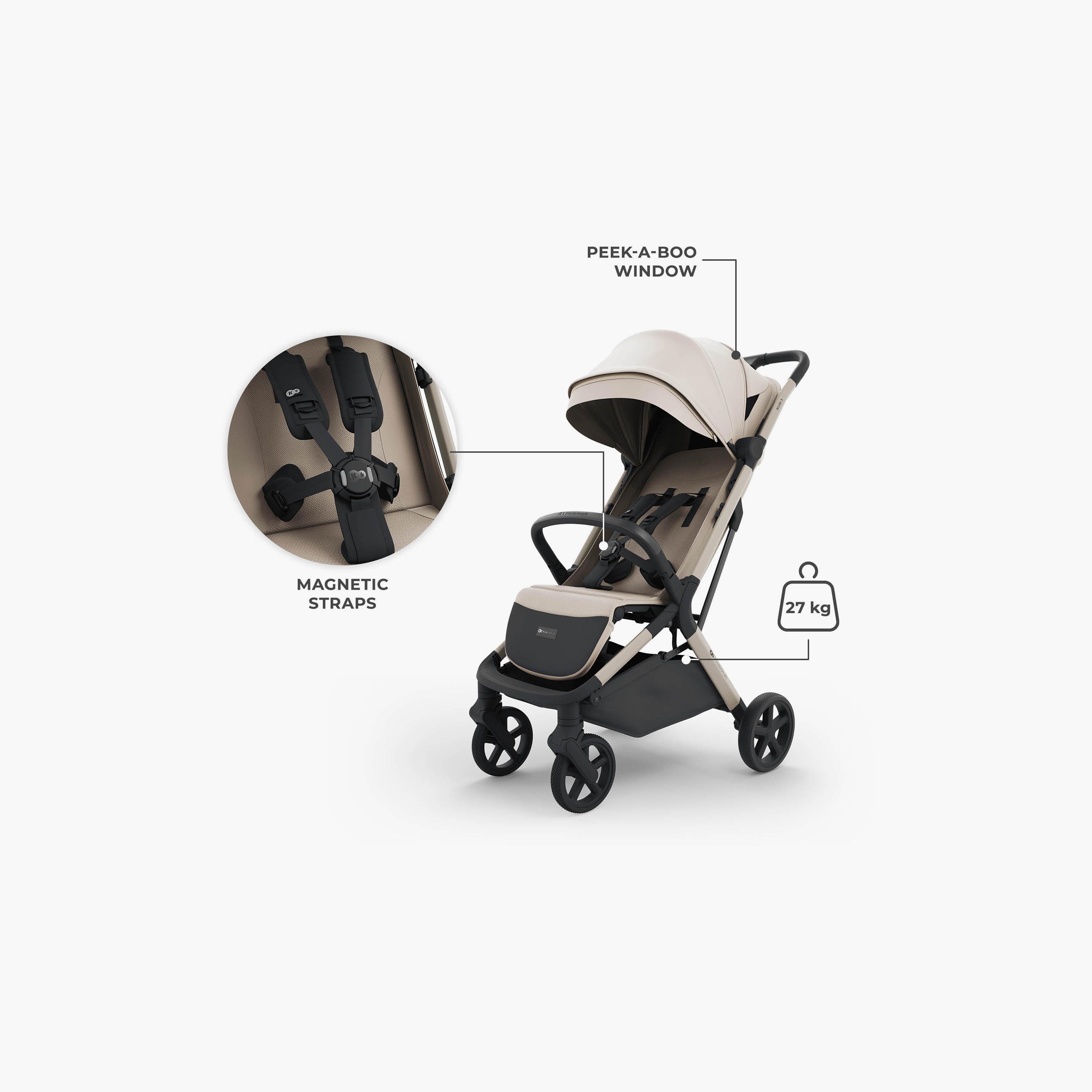 عربة أطفال خفيفة للسفر نوبي 3 مع مظلة من كيندر كرافت-baby-gear-strollersandprams-strollers-image-6