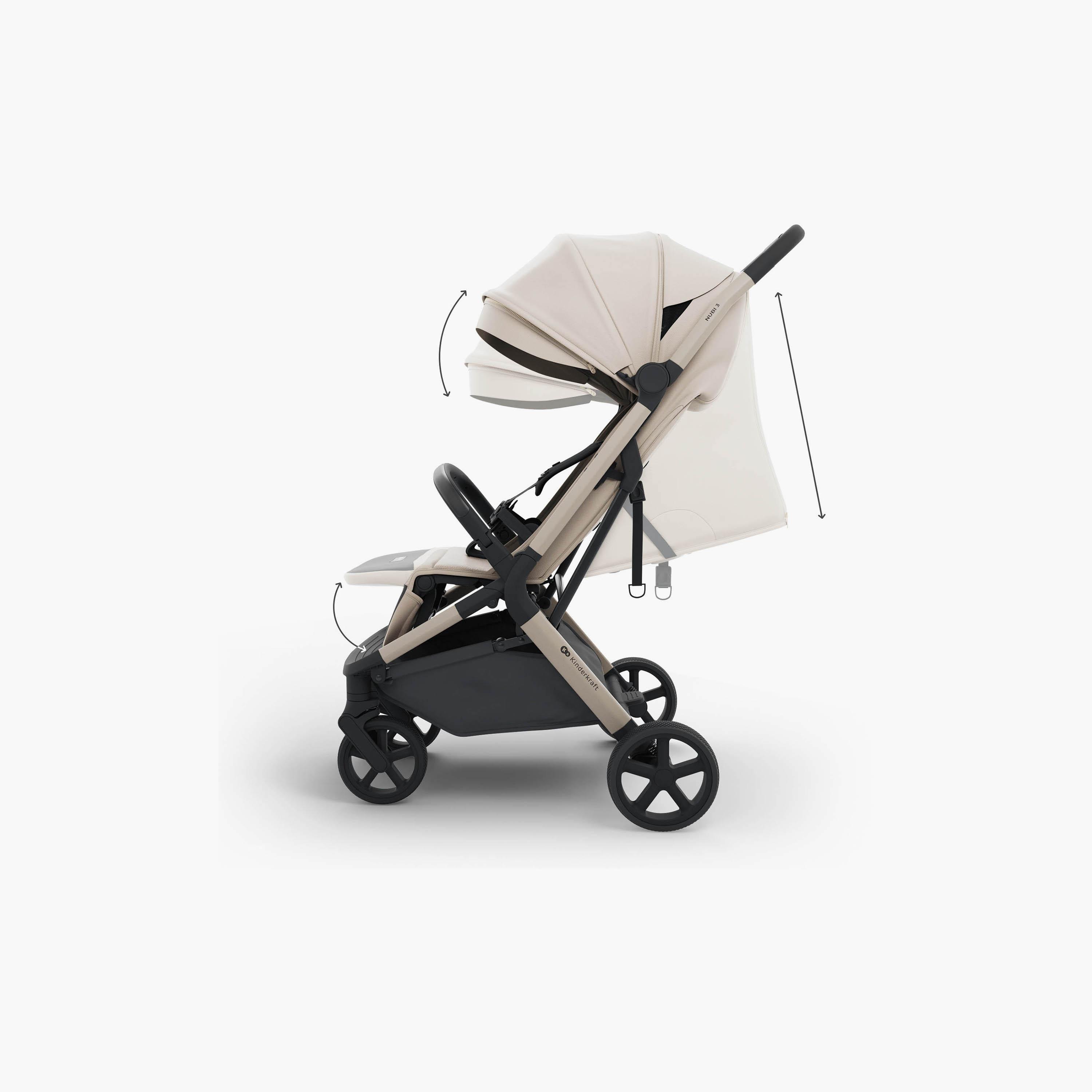 عربة أطفال خفيفة للسفر نوبي 3 مع مظلة من كيندر كرافت-baby-gear-strollersandprams-strollers-image-7