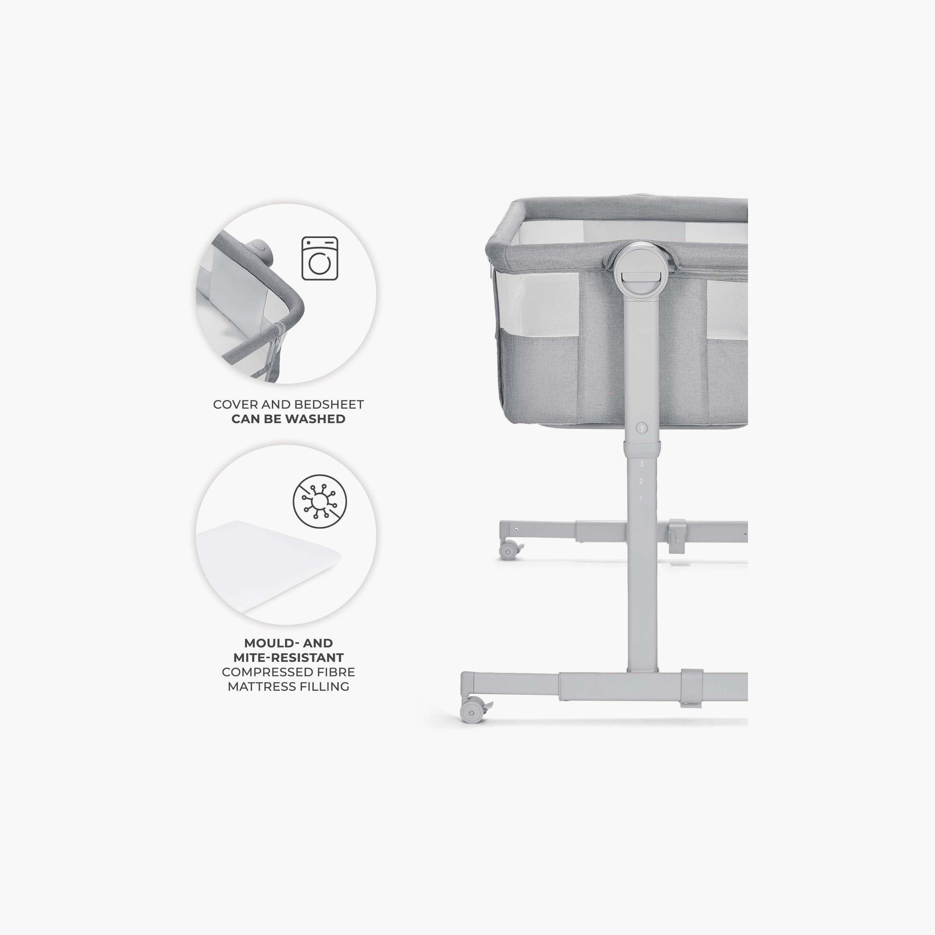 Kinderkraft 2-in-1 Nestee Up Co-Sleeper Crib-baby-nursery-furniture-cribsandbeds-babycribs-image-10