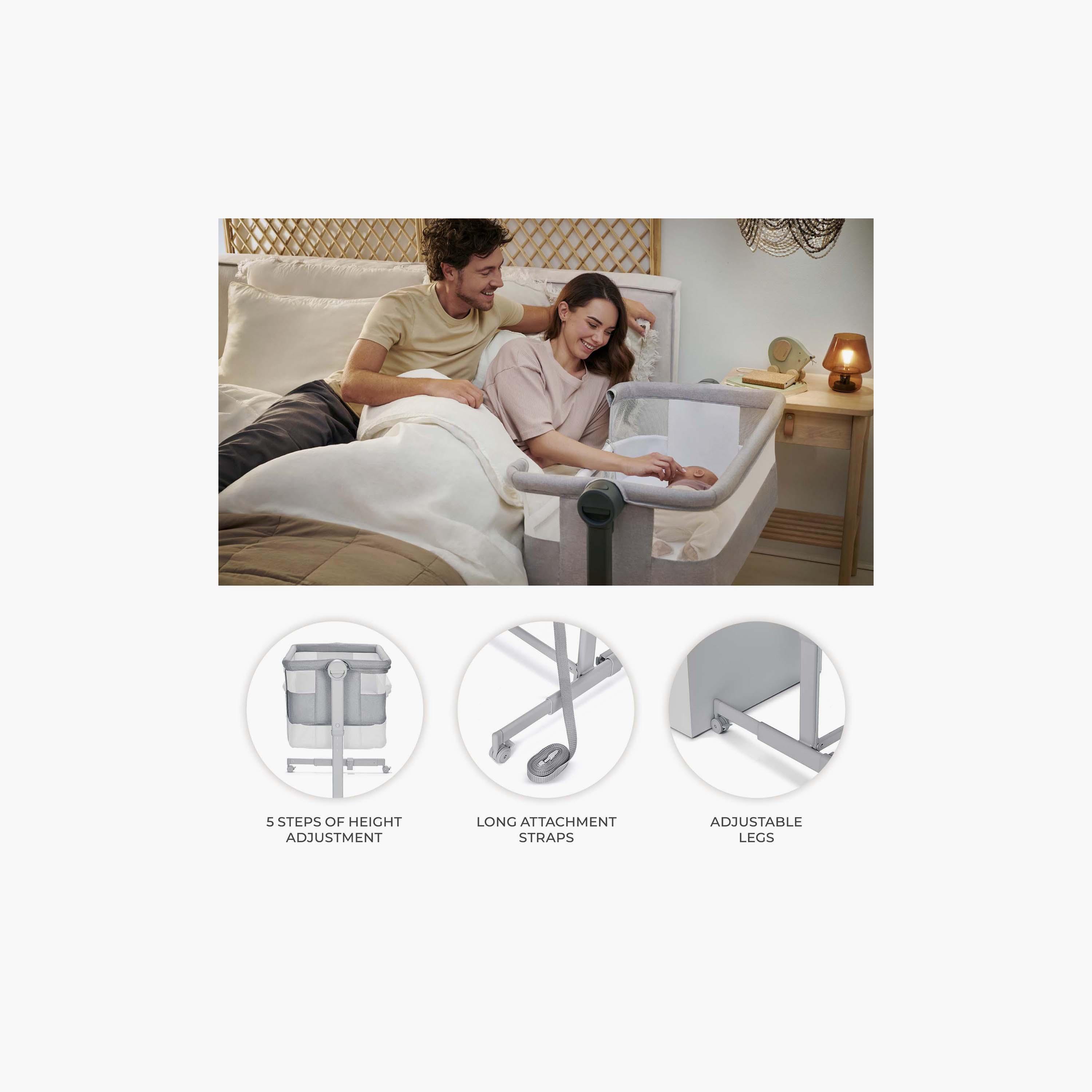 Kinderkraft 2-in-1 Nestee Up Co-Sleeper Crib-baby-nursery-furniture-cribsandbeds-babycribs-image-7