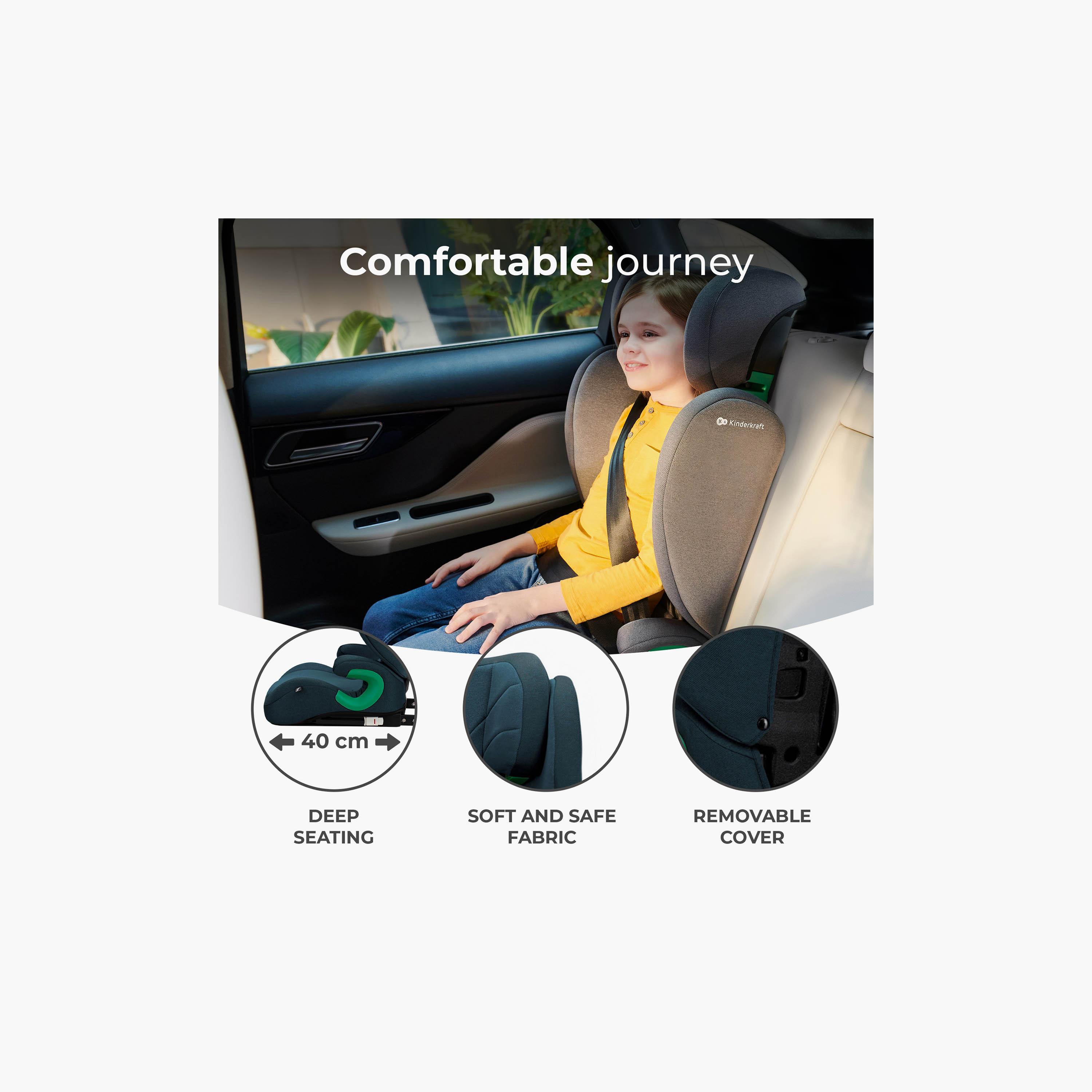 مقعد سيارة للأطفال جونيور فيكس 2 من كيندر كرافت-baby-gear-carseats-image-3