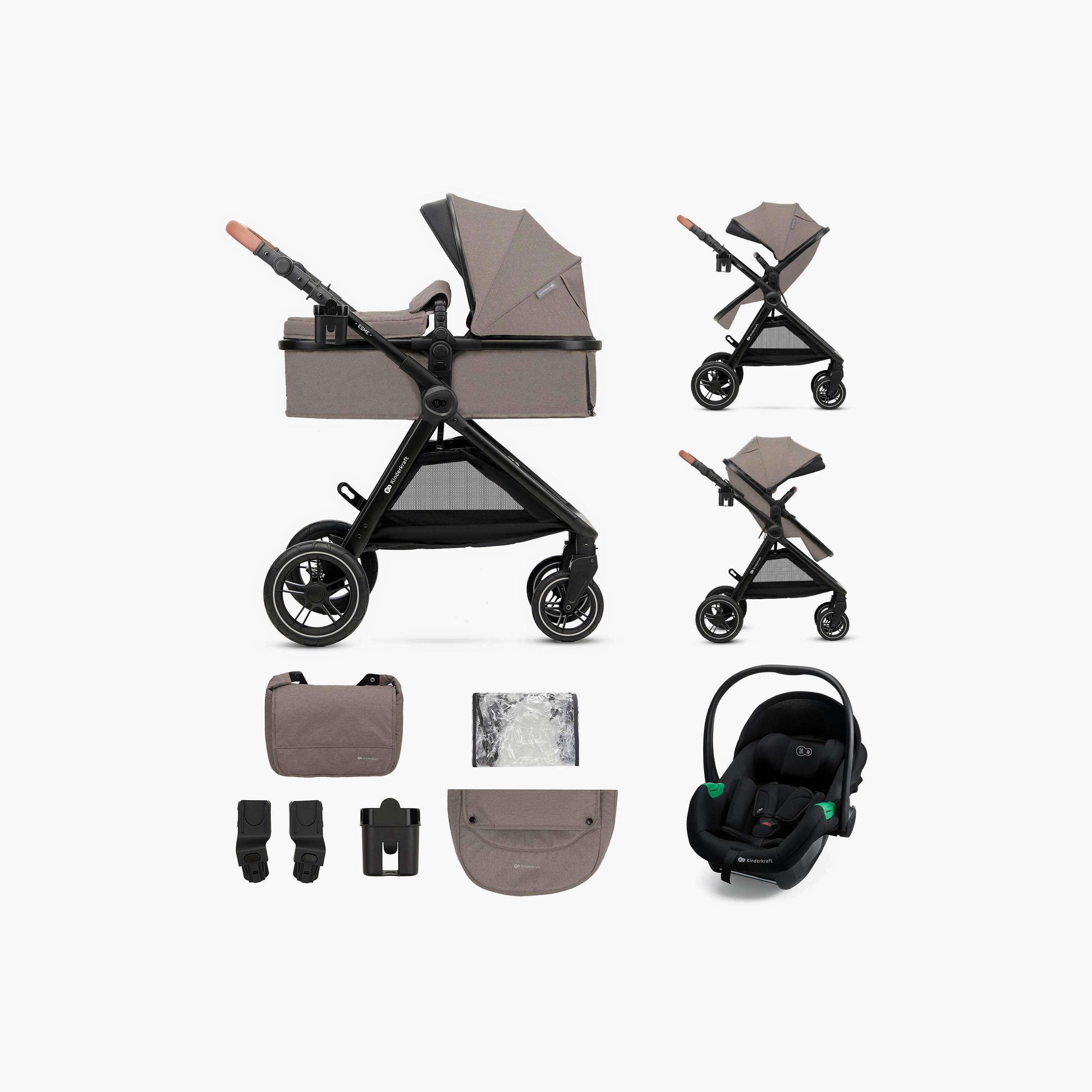 Kinderkraft 3-In-1 Esme Pro Travel System with Accessories-baby-gear-strollersandprams-travelsystems-image-9