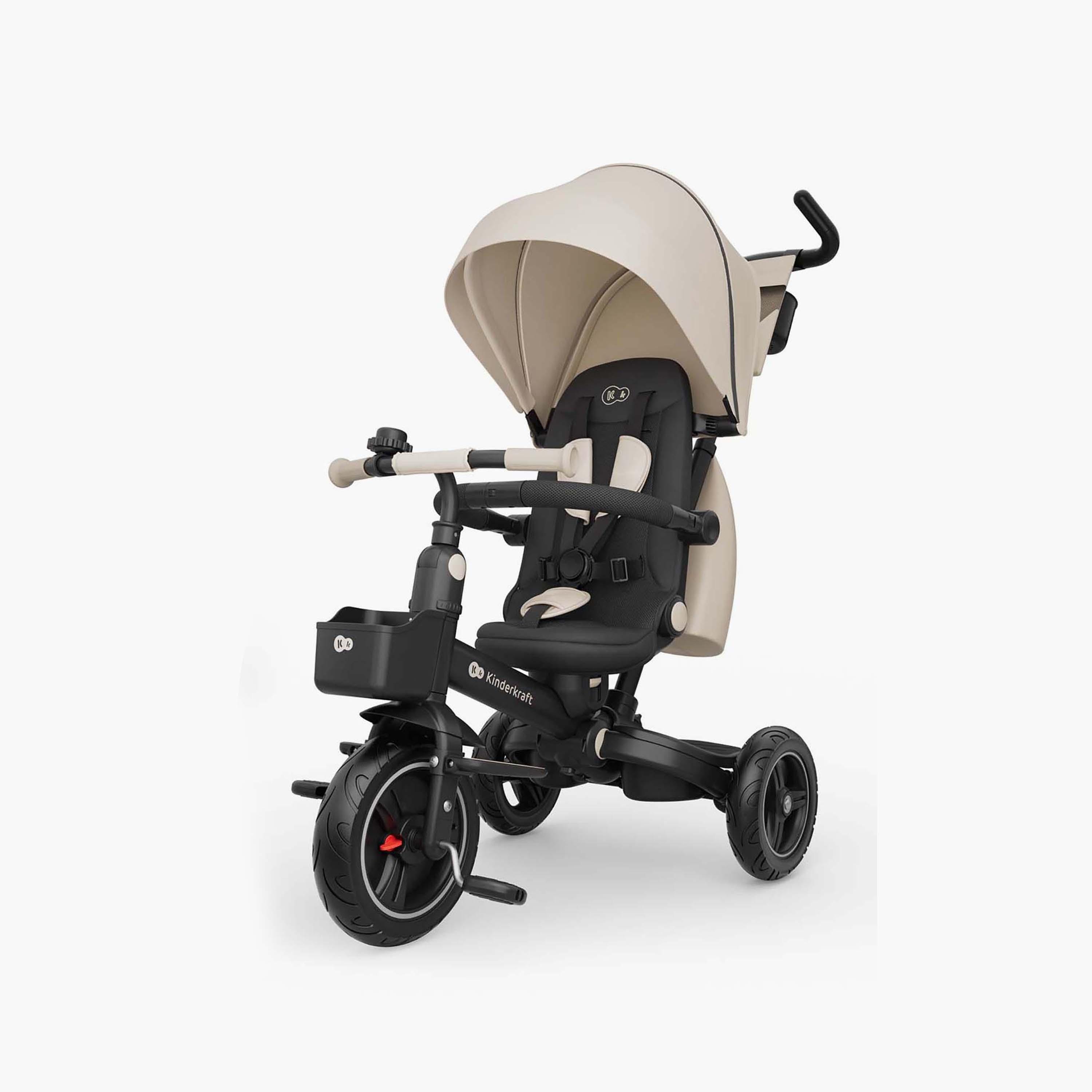 عربة أطفال ثلاثية العجلات للأطفال سبينستيب 2 بلس مع مظلة من كيندر كرافت-baby-gear-strollersandprams-strollers-image-1