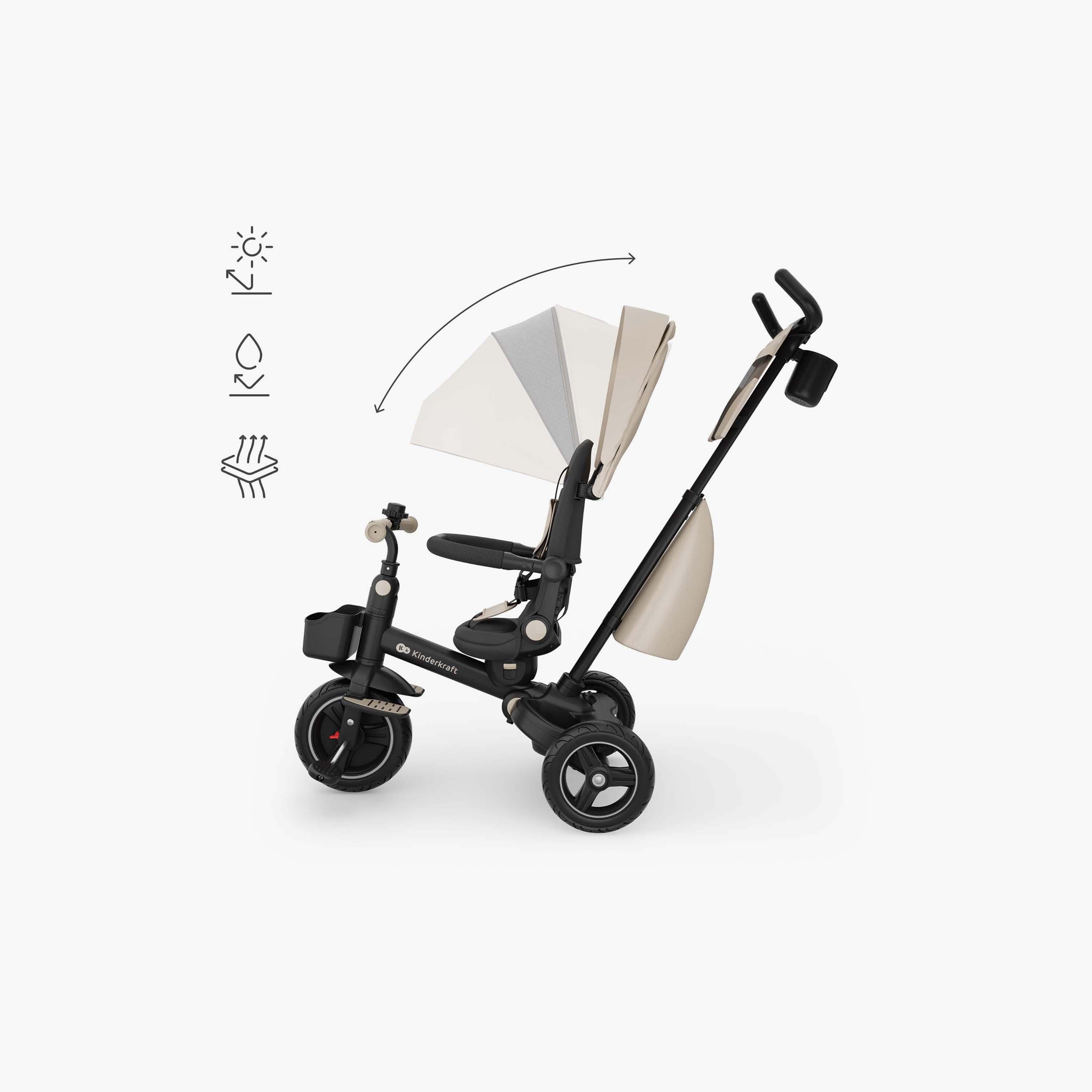 عربة أطفال ثلاثية العجلات للأطفال سبينستيب 2 بلس مع مظلة من كيندر كرافت-baby-gear-strollersandprams-strollers-image-12