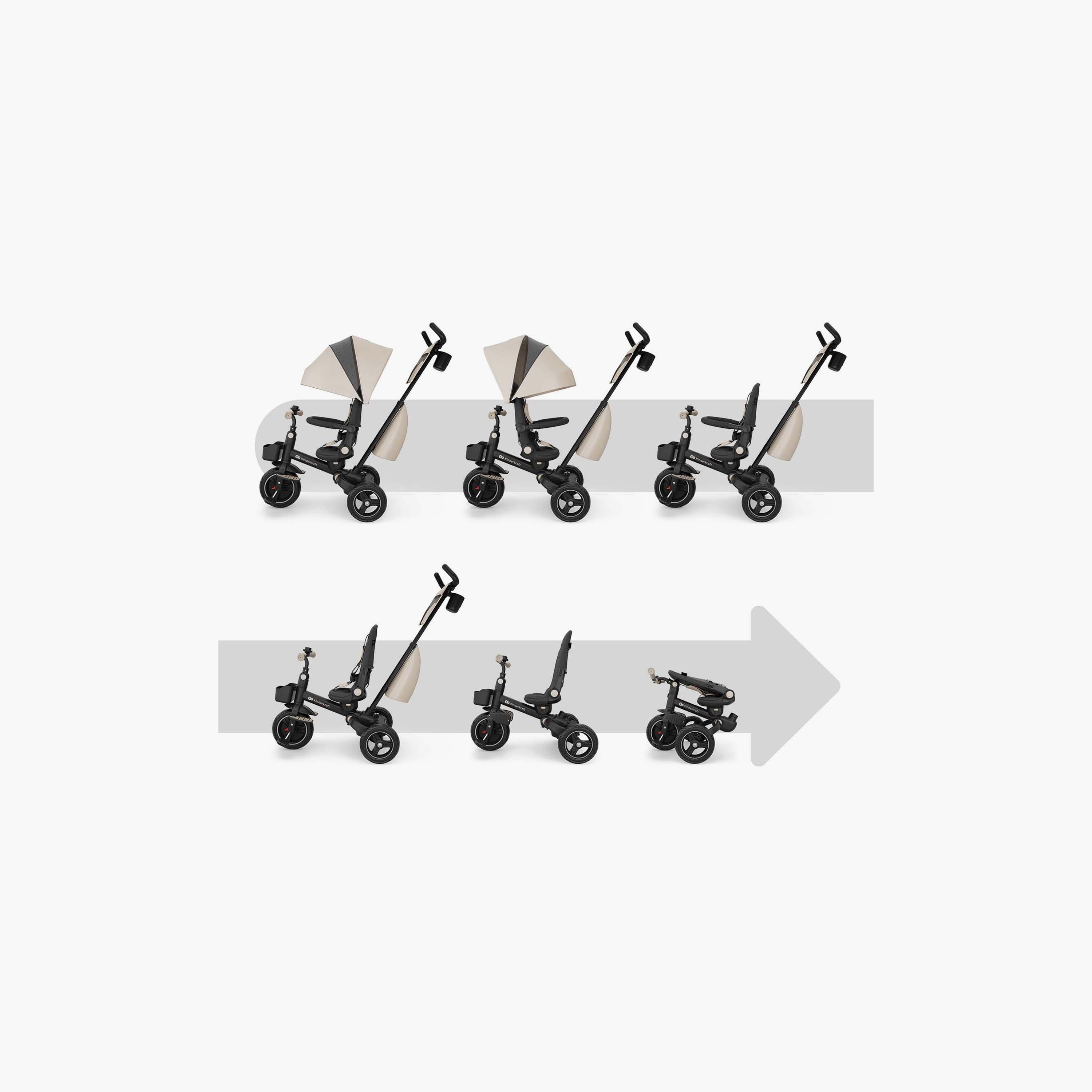 عربة أطفال ثلاثية العجلات للأطفال سبينستيب 2 بلس مع مظلة من كيندر كرافت-baby-gear-strollersandprams-strollers-image-7