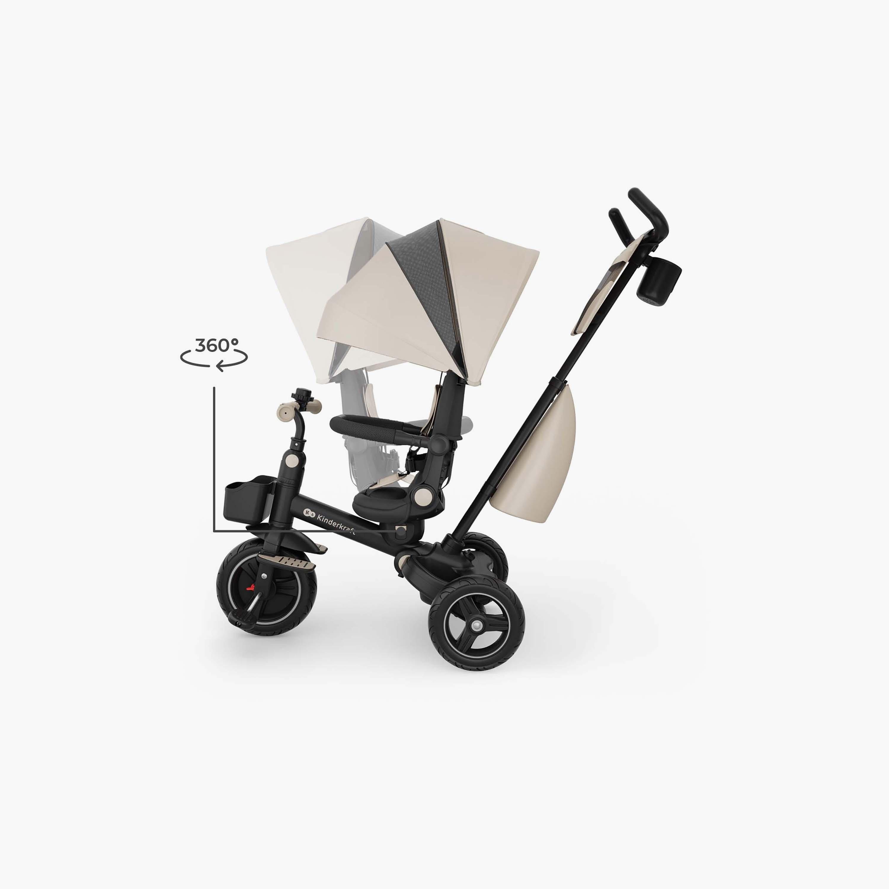 عربة أطفال ثلاثية العجلات للأطفال سبينستيب 2 بلس مع مظلة من كيندر كرافت-baby-gear-strollersandprams-strollers-image-8