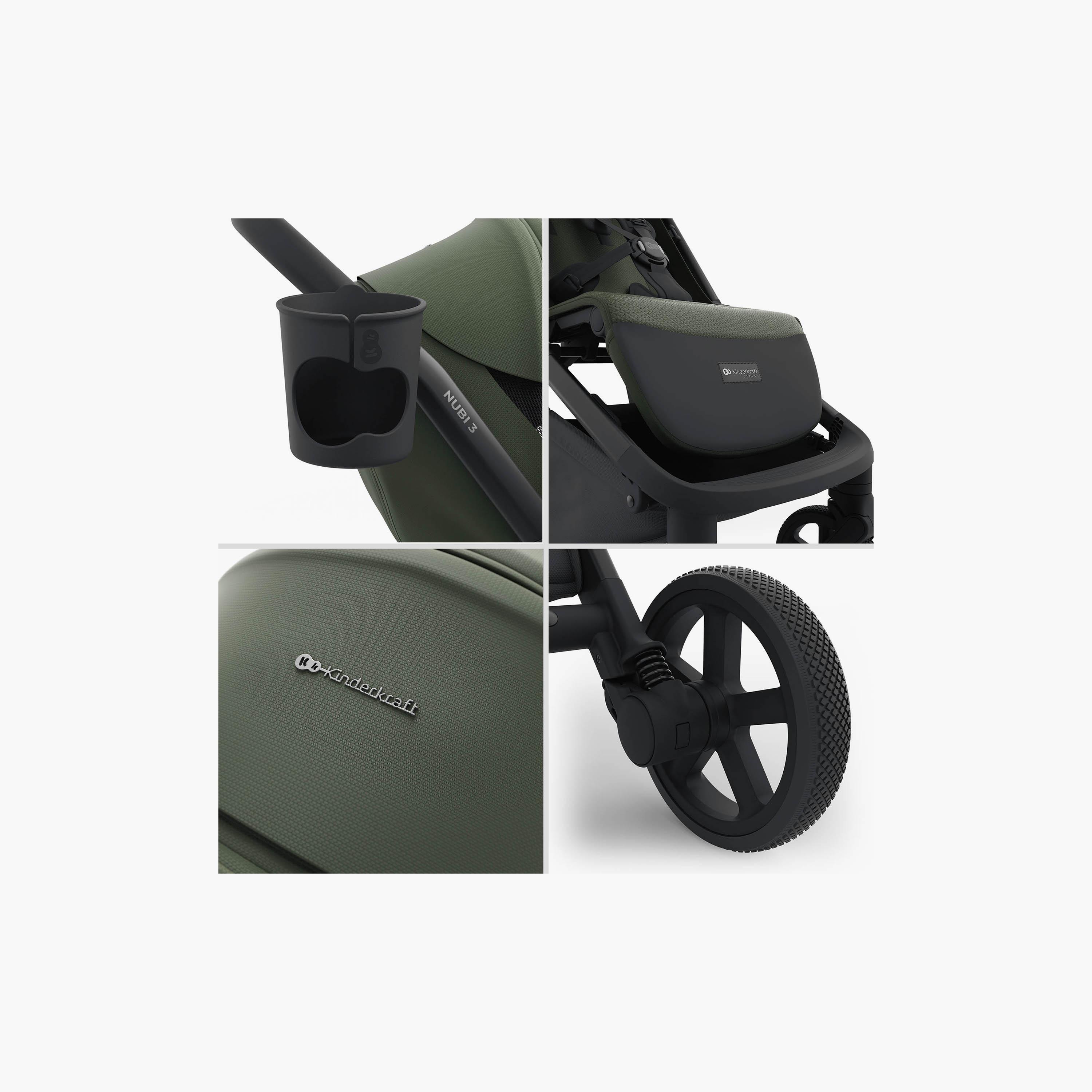 عربة أطفال خفيفة للسفر نوبي 3 مع مظلة من كيندر كرافت-baby-gear-strollersandprams-strollers-image-12