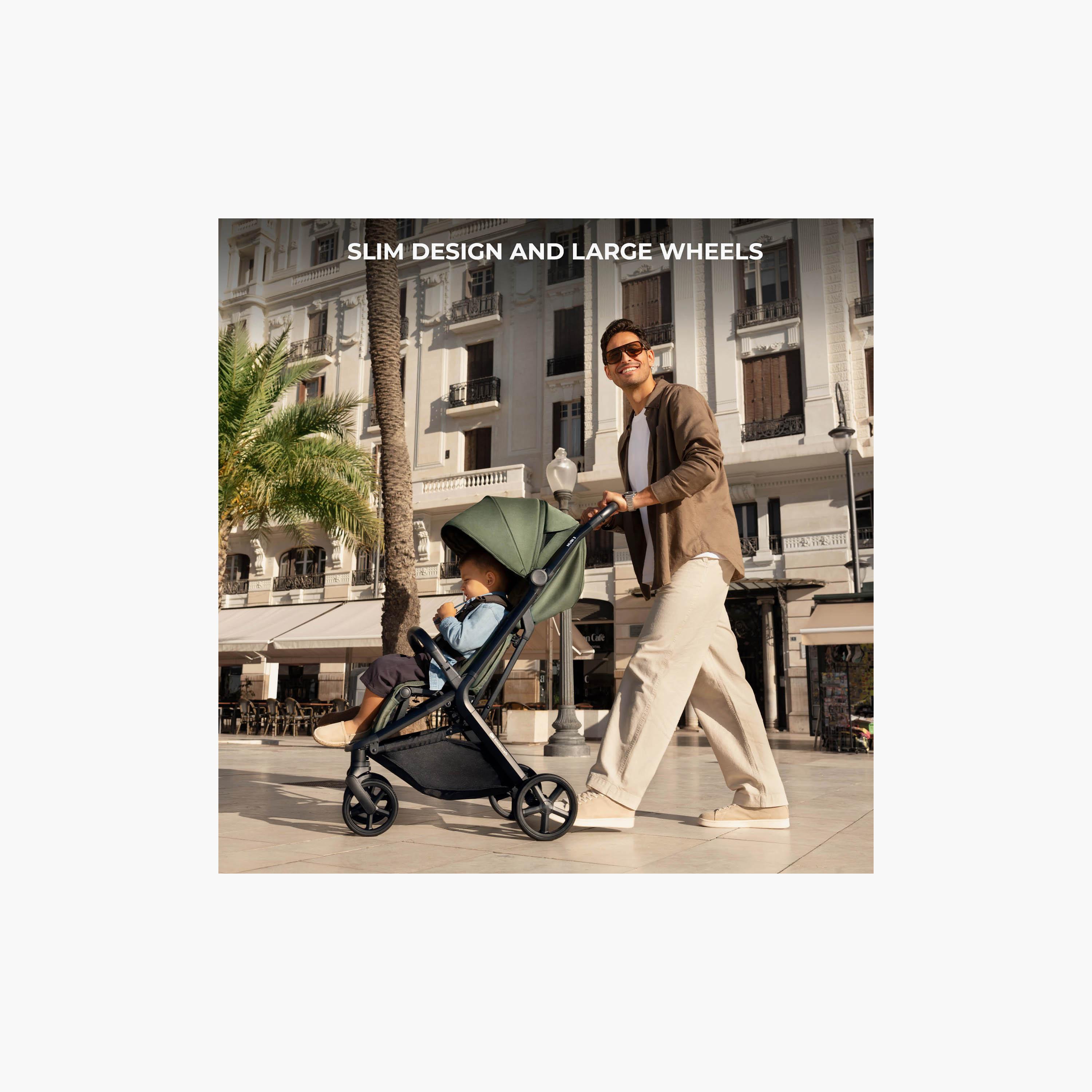 عربة أطفال خفيفة للسفر نوبي 3 مع مظلة من كيندر كرافت-baby-gear-strollersandprams-strollers-image-3