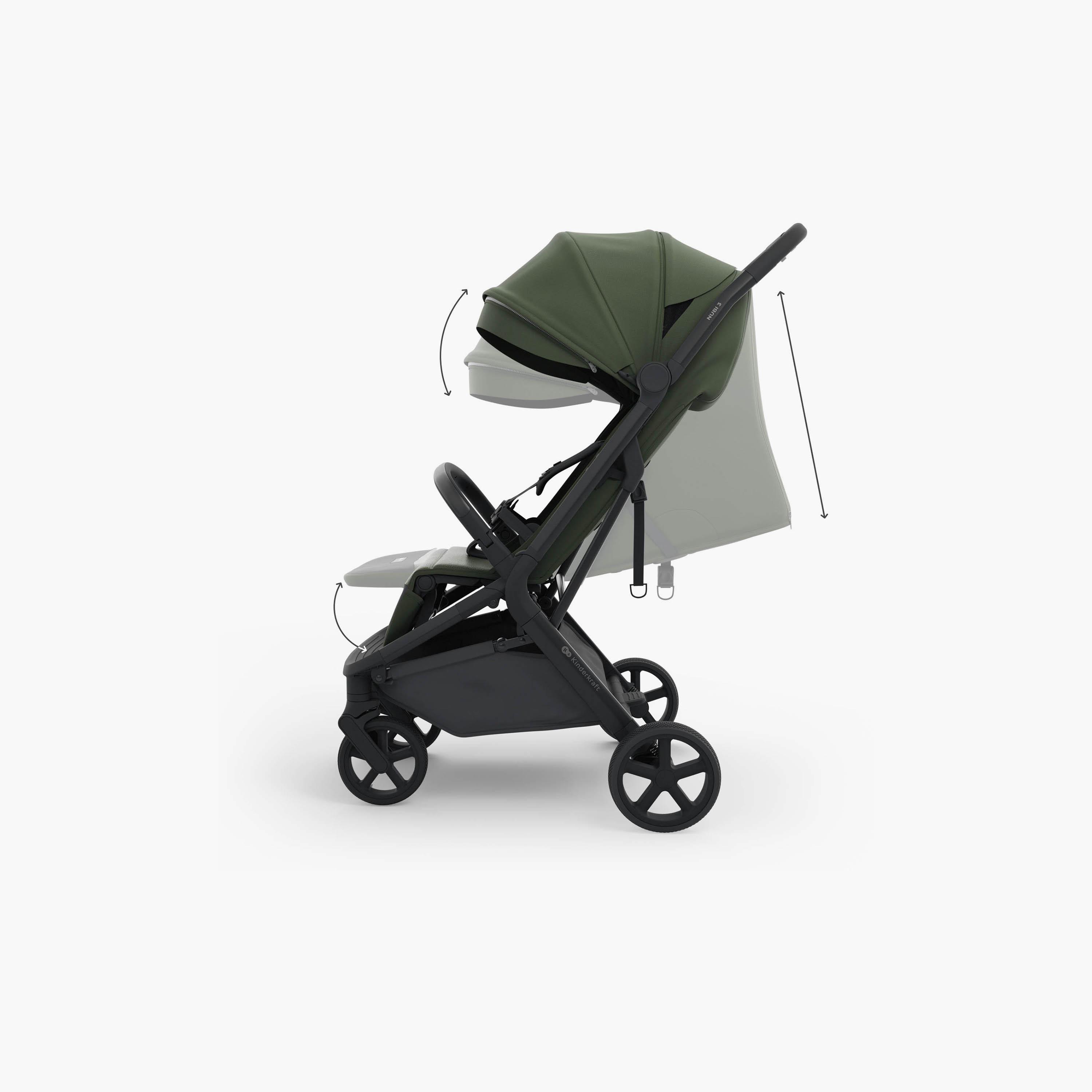 عربة أطفال خفيفة للسفر نوبي 3 مع مظلة من كيندر كرافت-baby-gear-strollersandprams-strollers-image-7