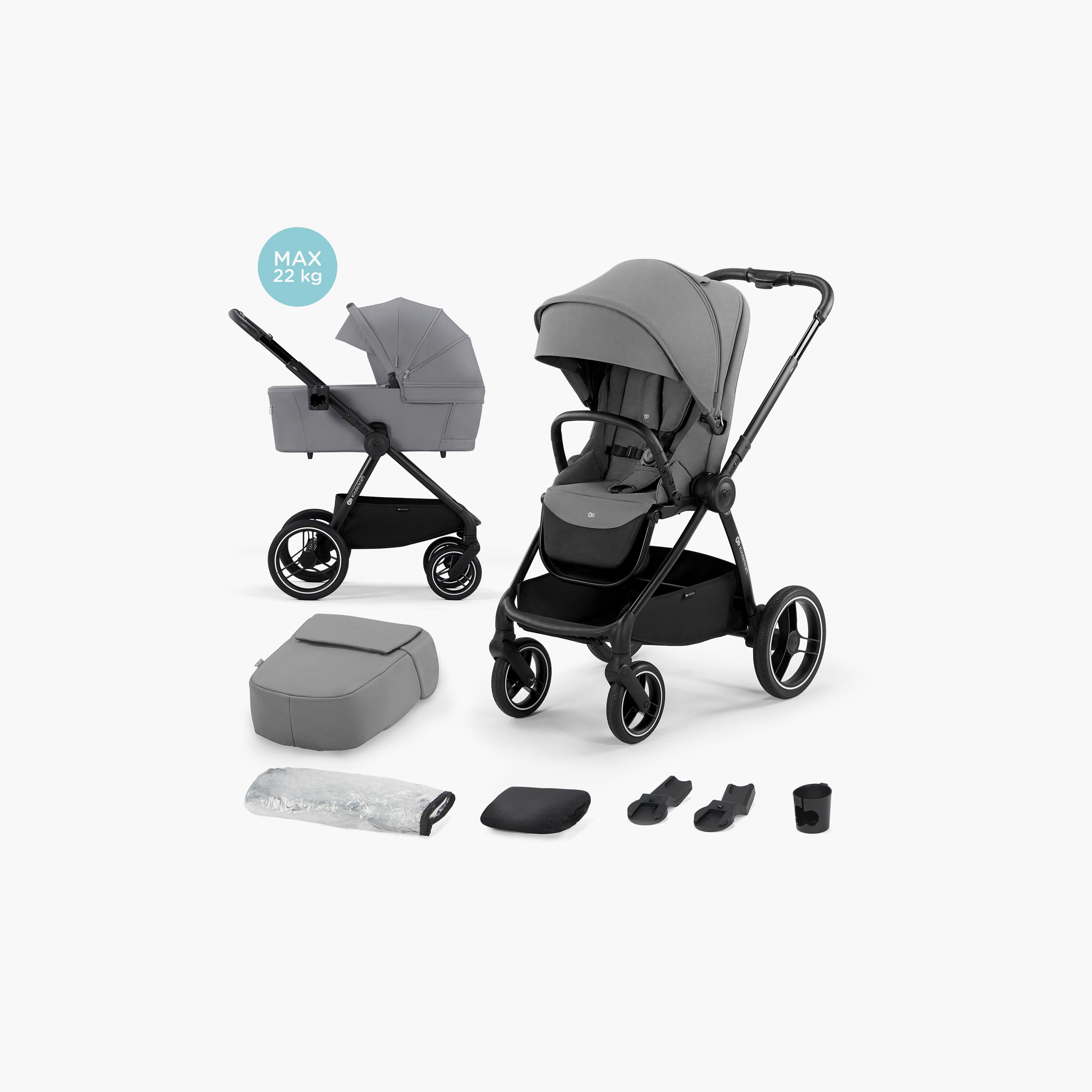 Kinderkraft 2-In-1 Nea Baby Stroller & Carrycot-baby-gear-strollersandprams-strollers-image-8