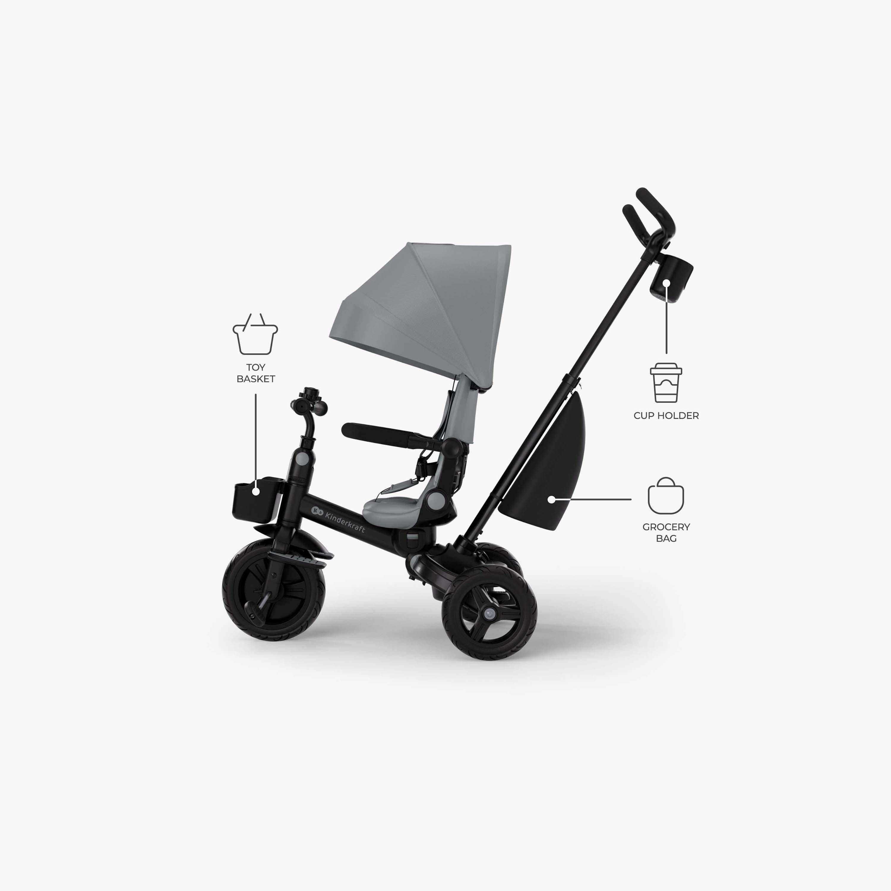 دراجة ثلاثية العجلات للأطفال (عربة ترايك) أفيو 2 بلس مع مظلة من كيندر كرافت-baby-gear-strollersandprams-strollers-image-2