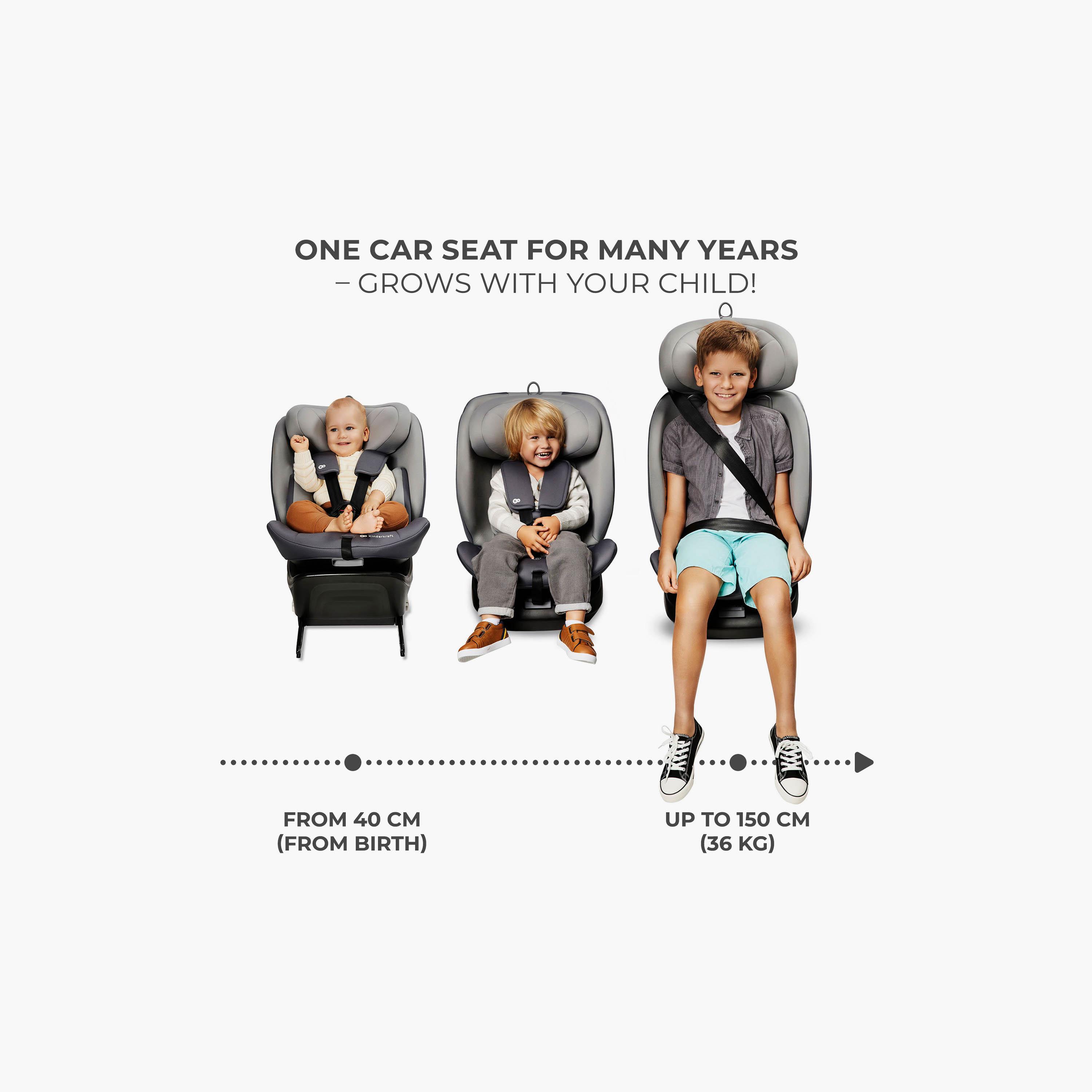 مقعد سيارة للأطفال قابل للتعديل مع خاصية الدوران 360 درجة آي-غرو من كيندر كرافت-baby-gear-carseats-image-15