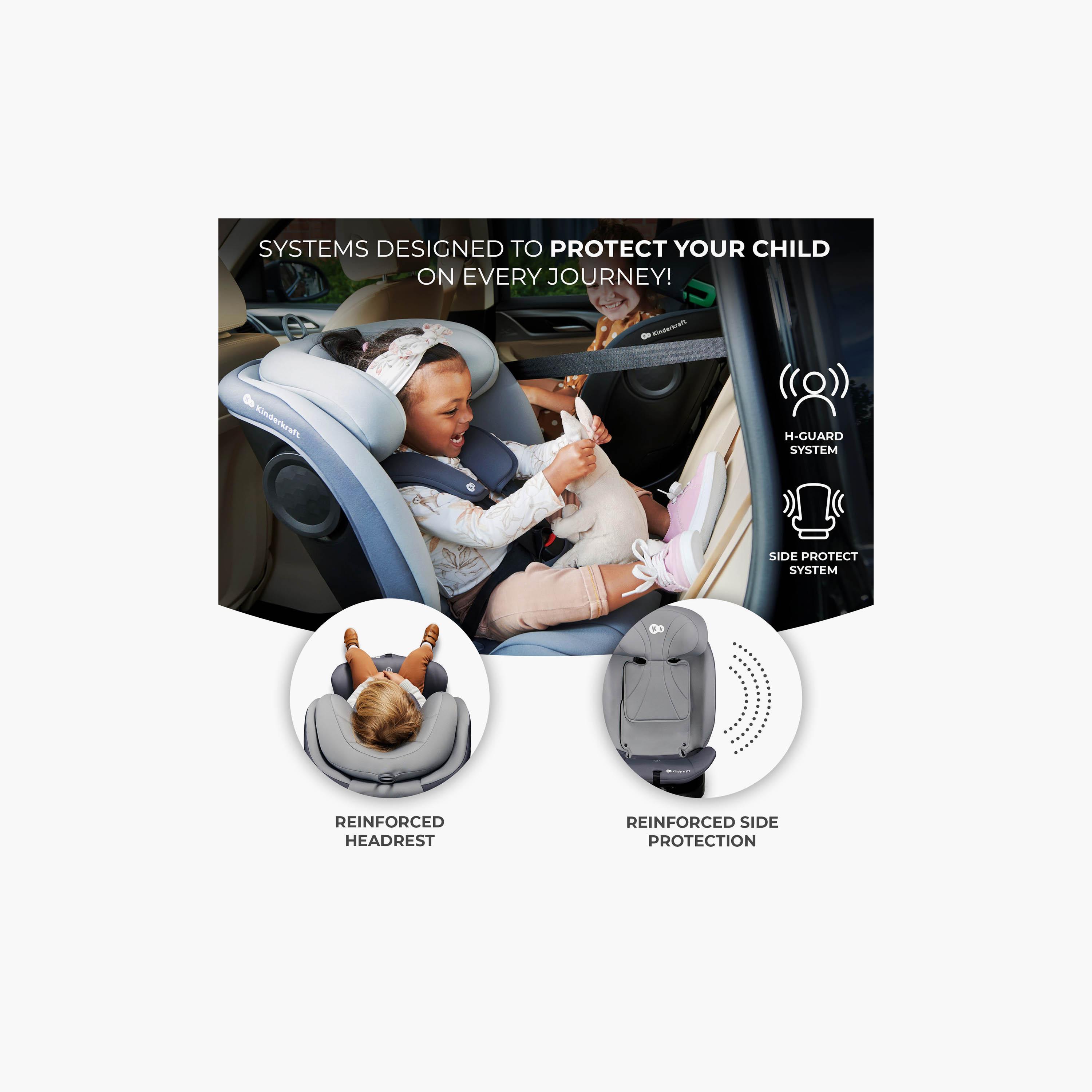 مقعد سيارة للأطفال قابل للتعديل مع خاصية الدوران 360 درجة آي-غرو من كيندر كرافت-baby-gear-carseats-image-2