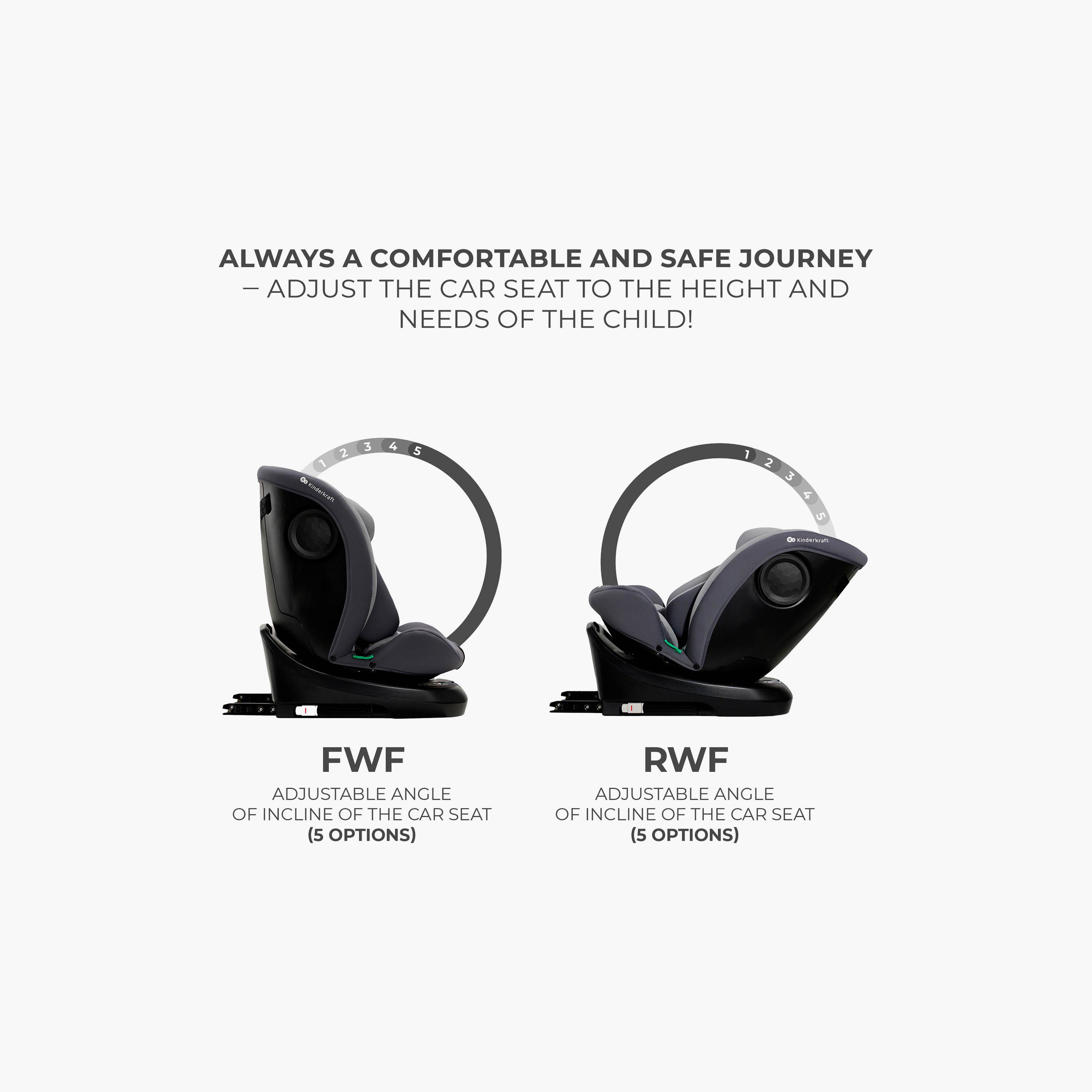 مقعد سيارة للأطفال قابل للتعديل مع خاصية الدوران 360 درجة آي-غرو من كيندر كرافت-baby-gear-carseats-image-4