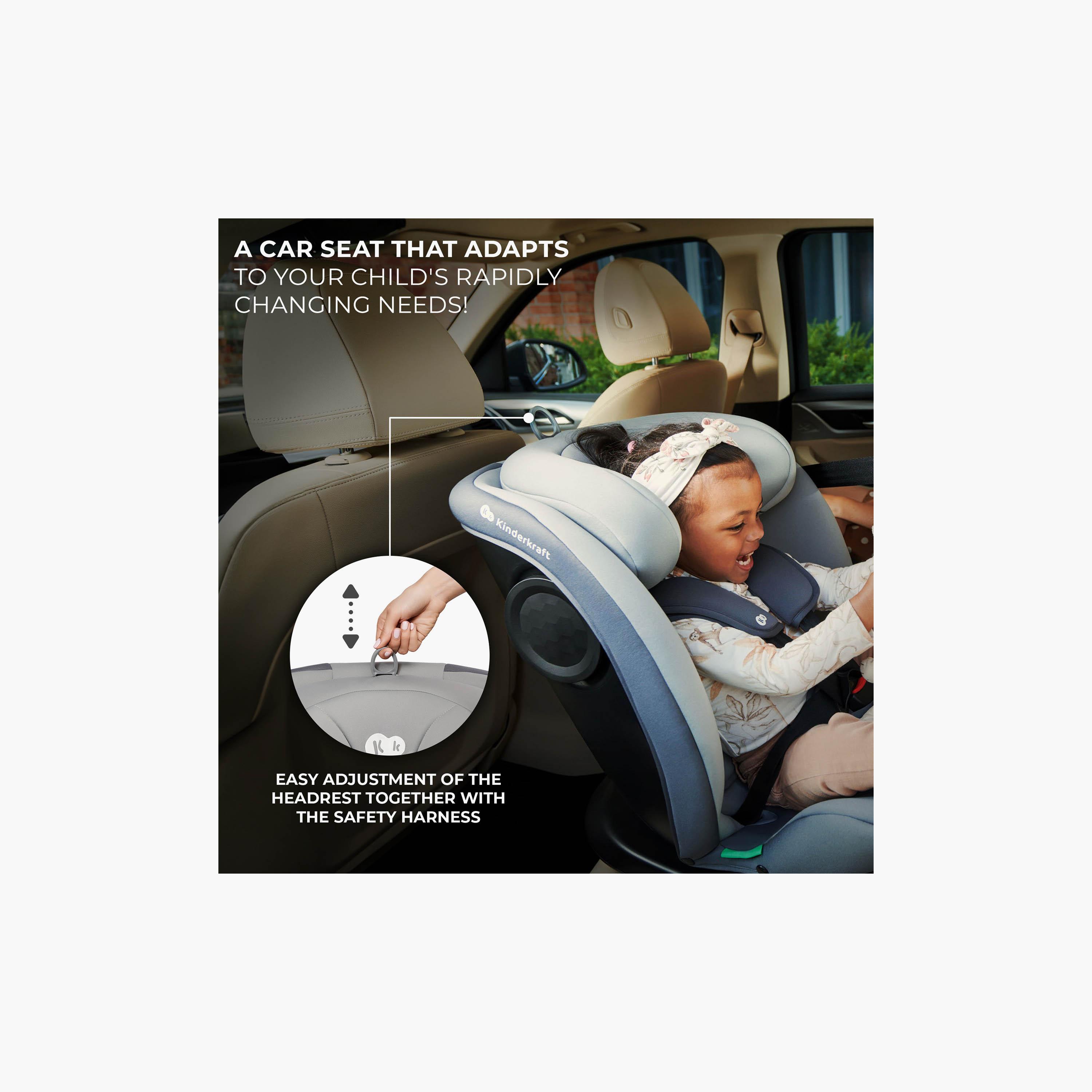 مقعد سيارة للأطفال قابل للتعديل مع خاصية الدوران 360 درجة آي-غرو من كيندر كرافت-baby-gear-carseats-image-5