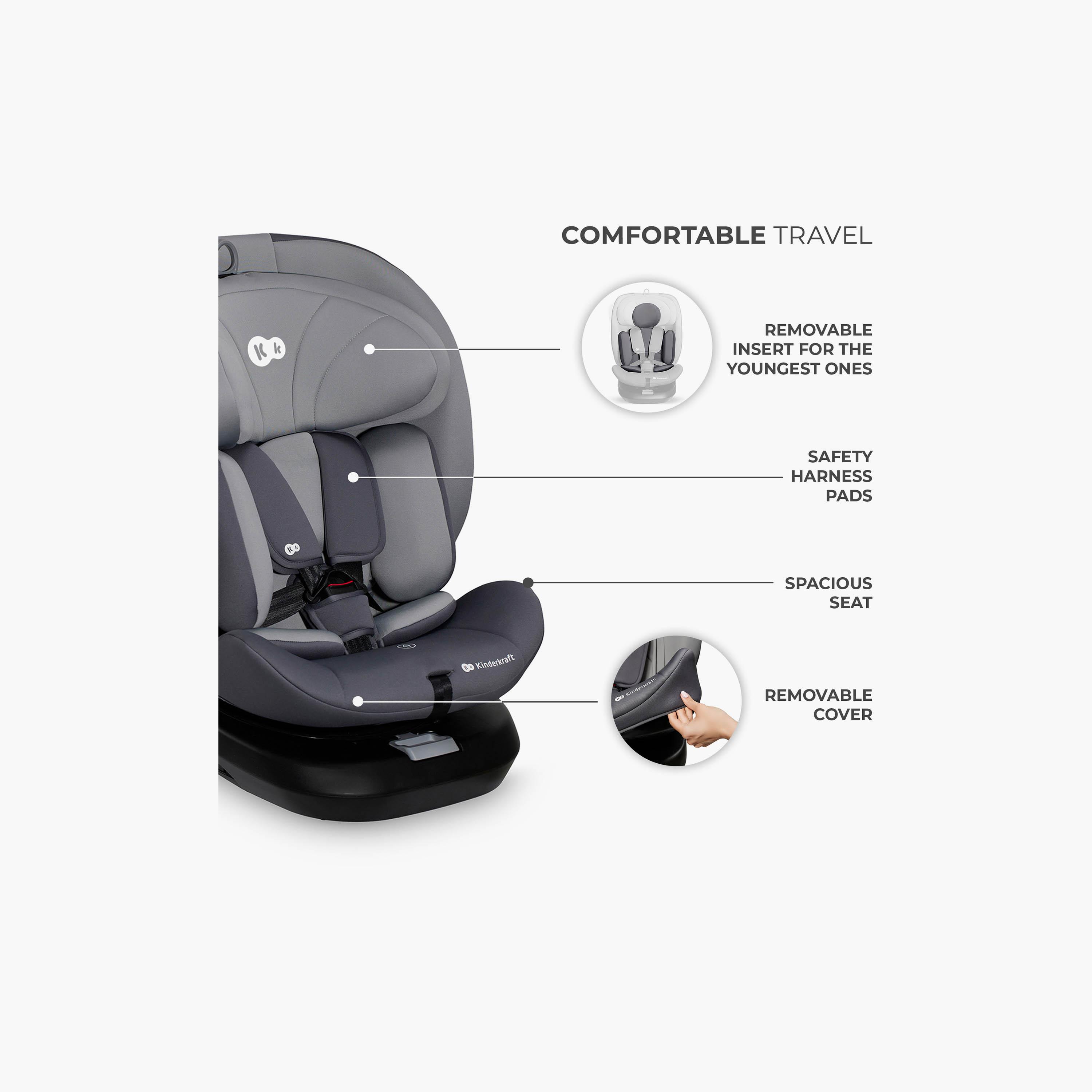 مقعد سيارة للأطفال قابل للتعديل مع خاصية الدوران 360 درجة آي-غرو من كيندر كرافت-baby-gear-carseats-image-6