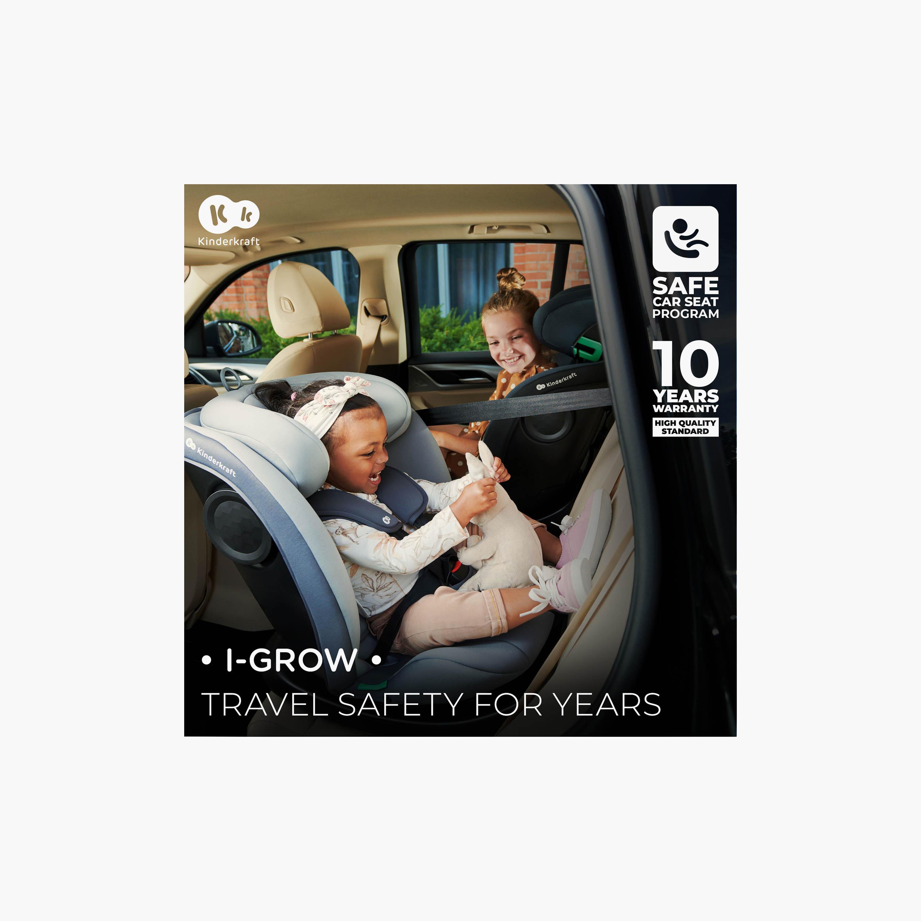مقعد سيارة للأطفال قابل للتعديل مع خاصية الدوران 360 درجة آي-غرو من كيندر كرافت-baby-gear-carseats-image-8