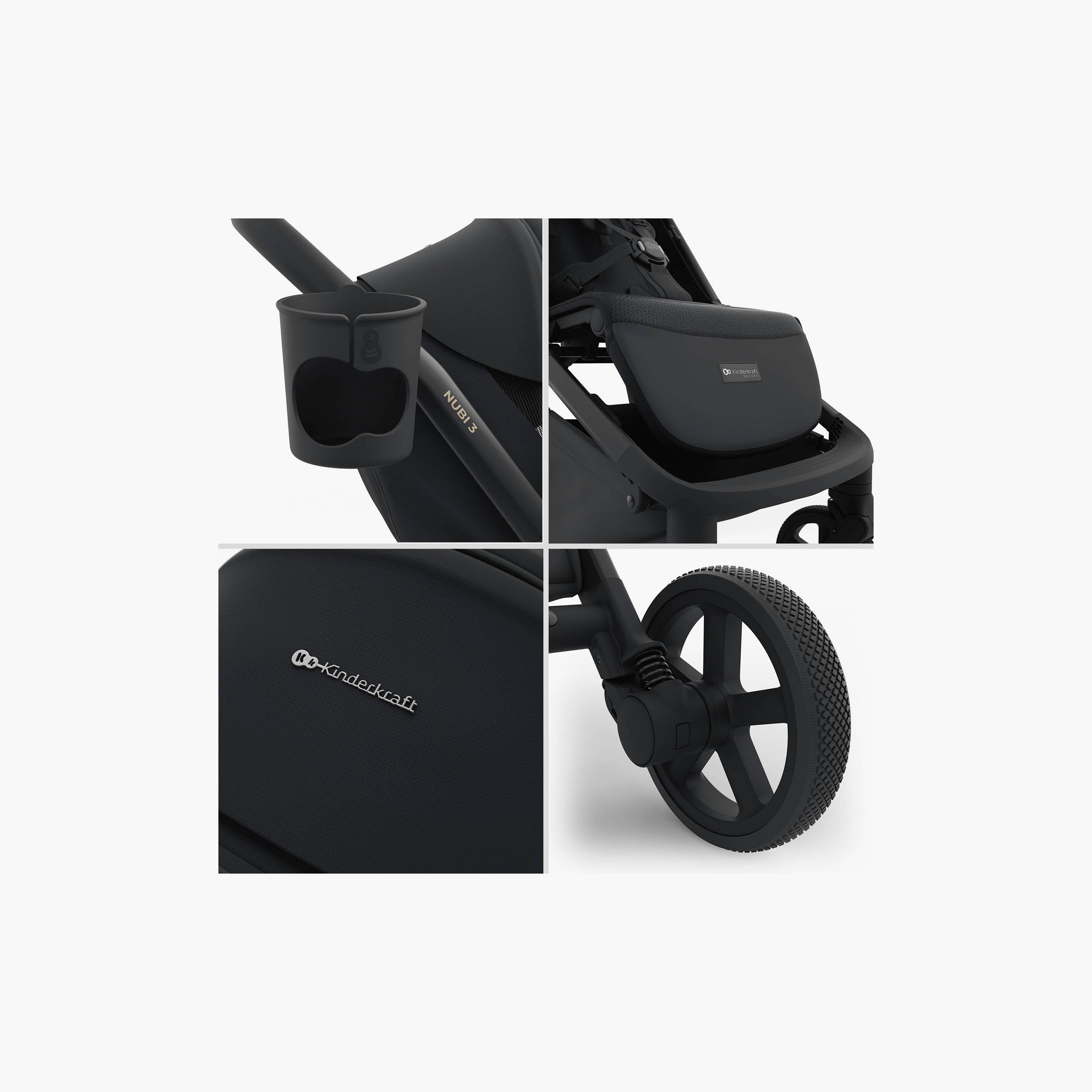 عربة أطفال خفيفة للسفر نوبي 3 مع مظلة من كيندر كرافت-baby-gear-strollersandprams-strollers-image-12