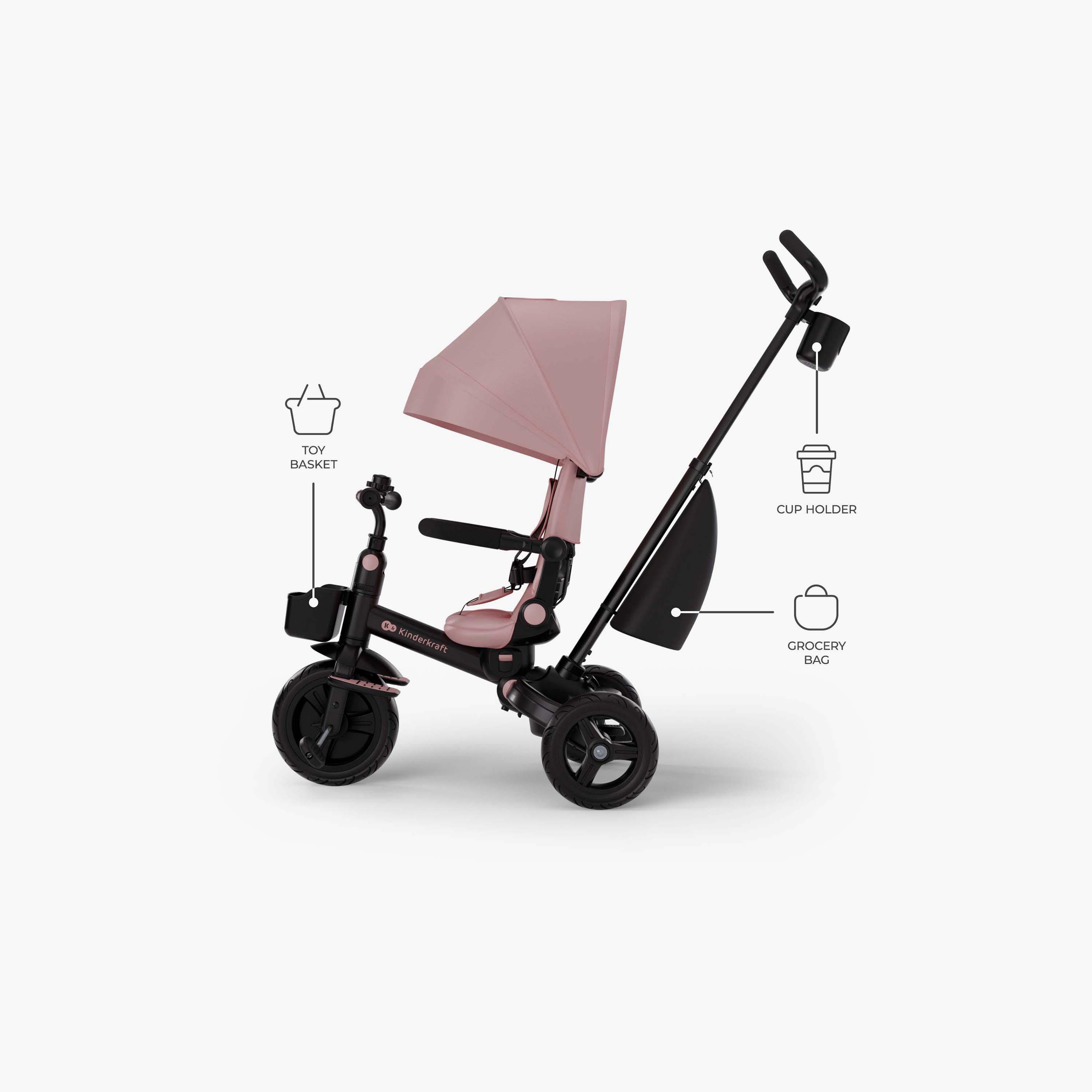 دراجة ثلاثية العجلات للأطفال (عربة ترايك) أفيو 2 بلس مع مظلة من كيندر كرافت-baby-gear-strollersandprams-strollers-image-2