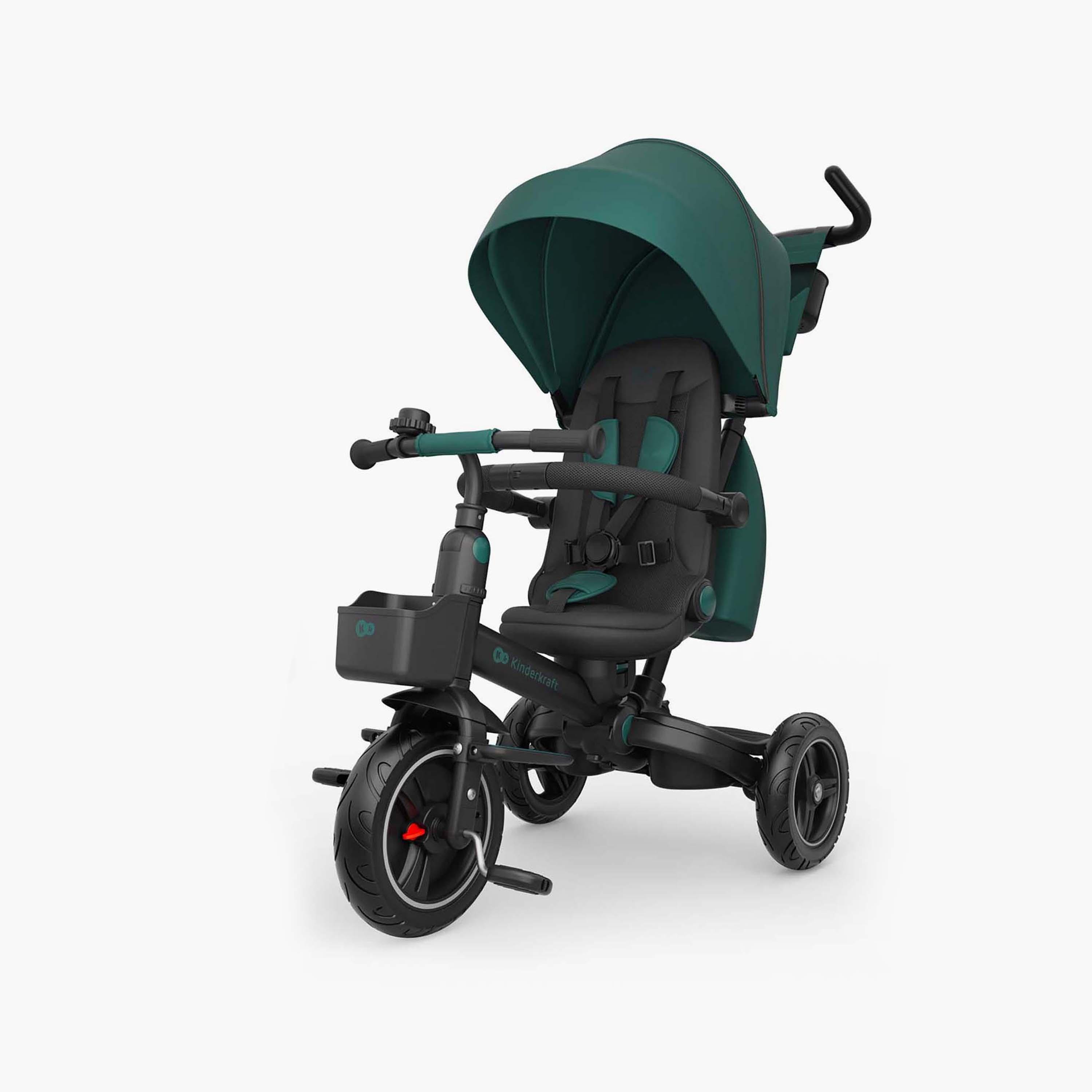 عربة أطفال ثلاثية العجلات للأطفال سبينستيب 2 بلس مع مظلة من كيندر كرافت-baby-gear-strollersandprams-strollers-image-1