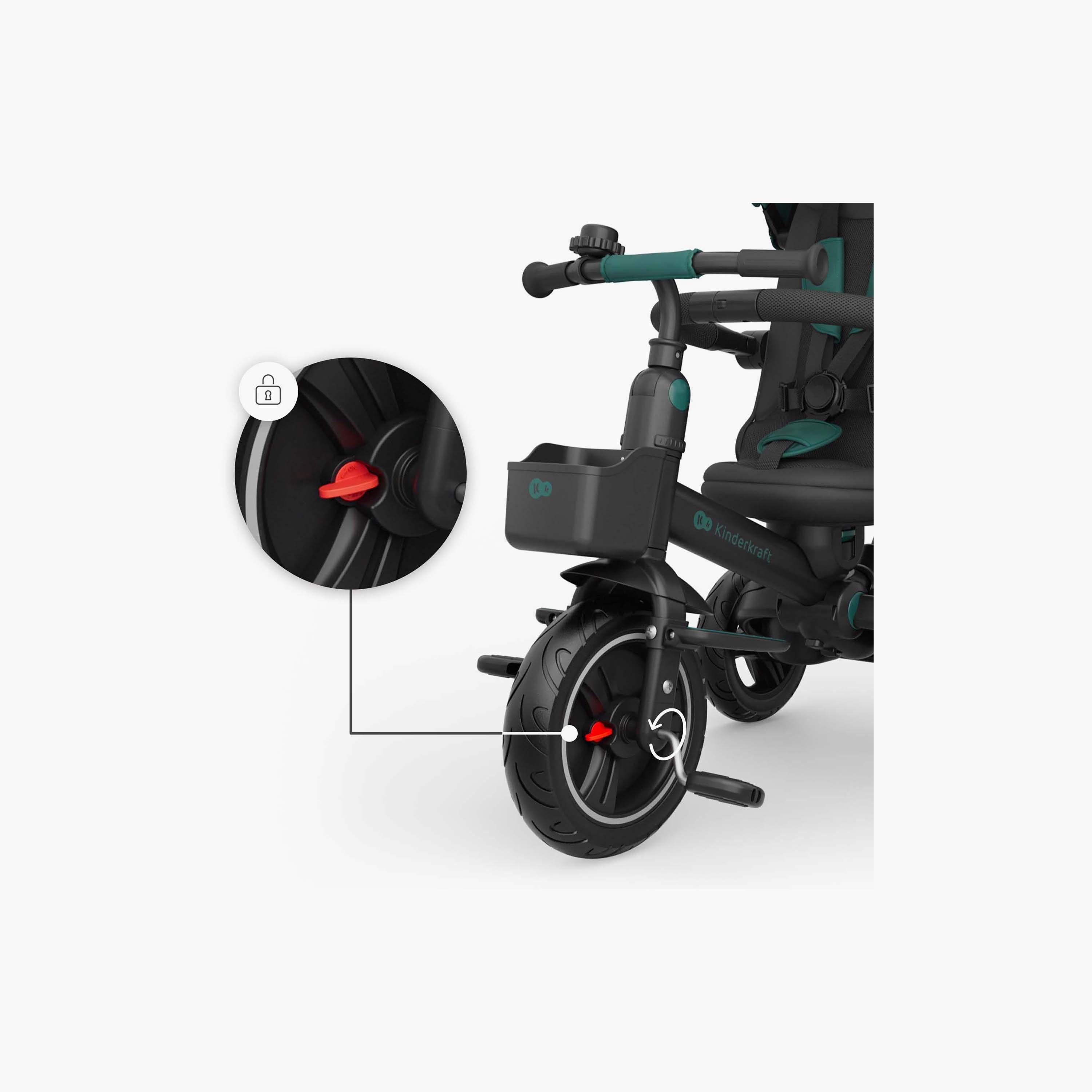 عربة أطفال ثلاثية العجلات للأطفال سبينستيب 2 بلس مع مظلة من كيندر كرافت-baby-gear-strollersandprams-strollers-image-11