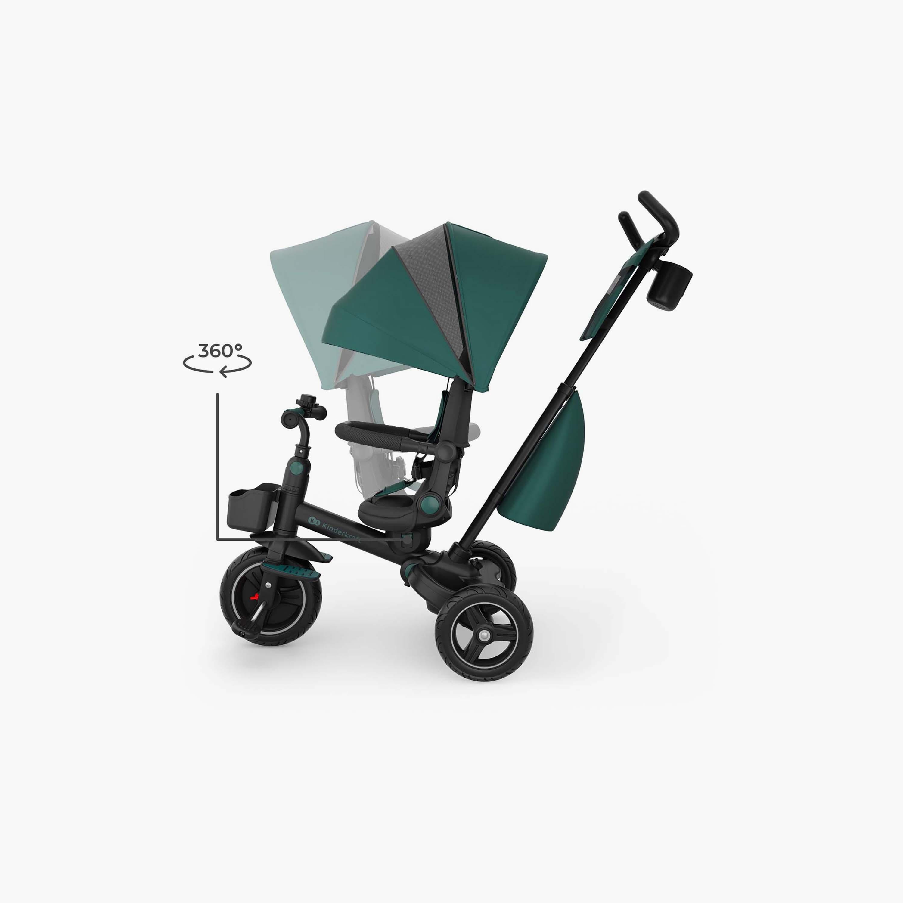 عربة أطفال ثلاثية العجلات للأطفال سبينستيب 2 بلس مع مظلة من كيندر كرافت-baby-gear-strollersandprams-strollers-image-8