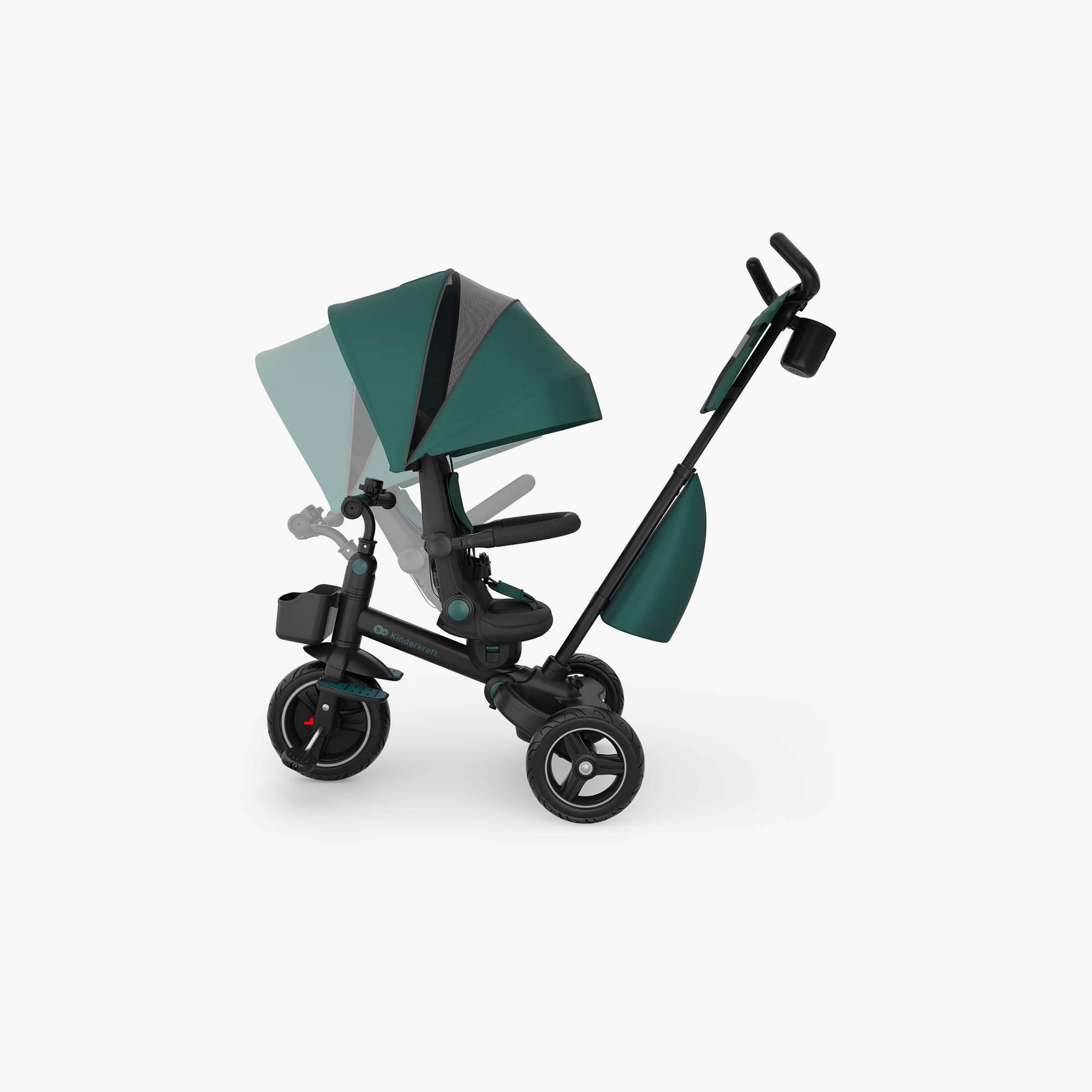 عربة أطفال ثلاثية العجلات للأطفال سبينستيب 2 بلس مع مظلة من كيندر كرافت-baby-gear-strollersandprams-strollers-image-9