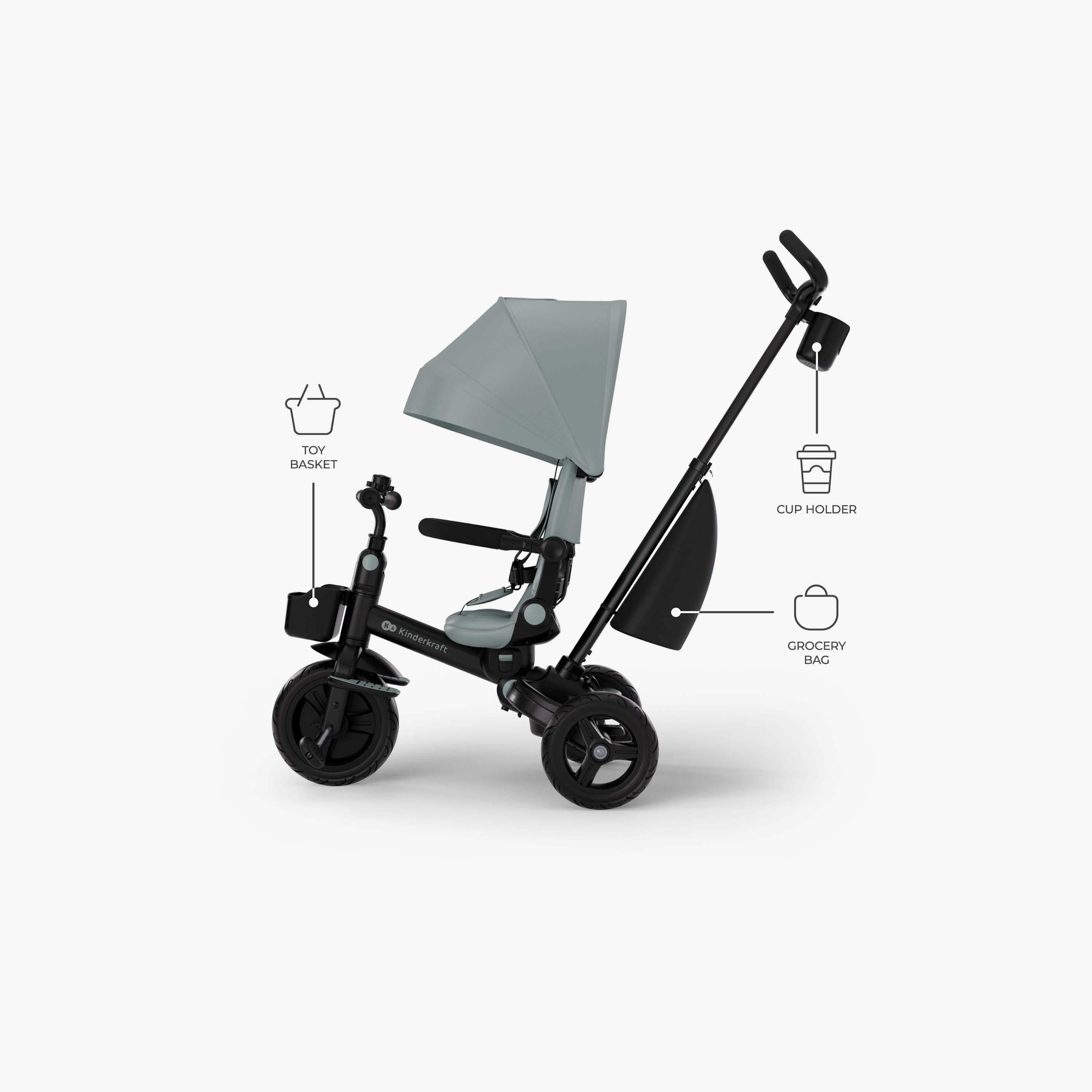 Kinderkraft Aveo 2 Plus Tricycle Stroller with Canopy-baby-gear-strollersandprams-strollers-image-2