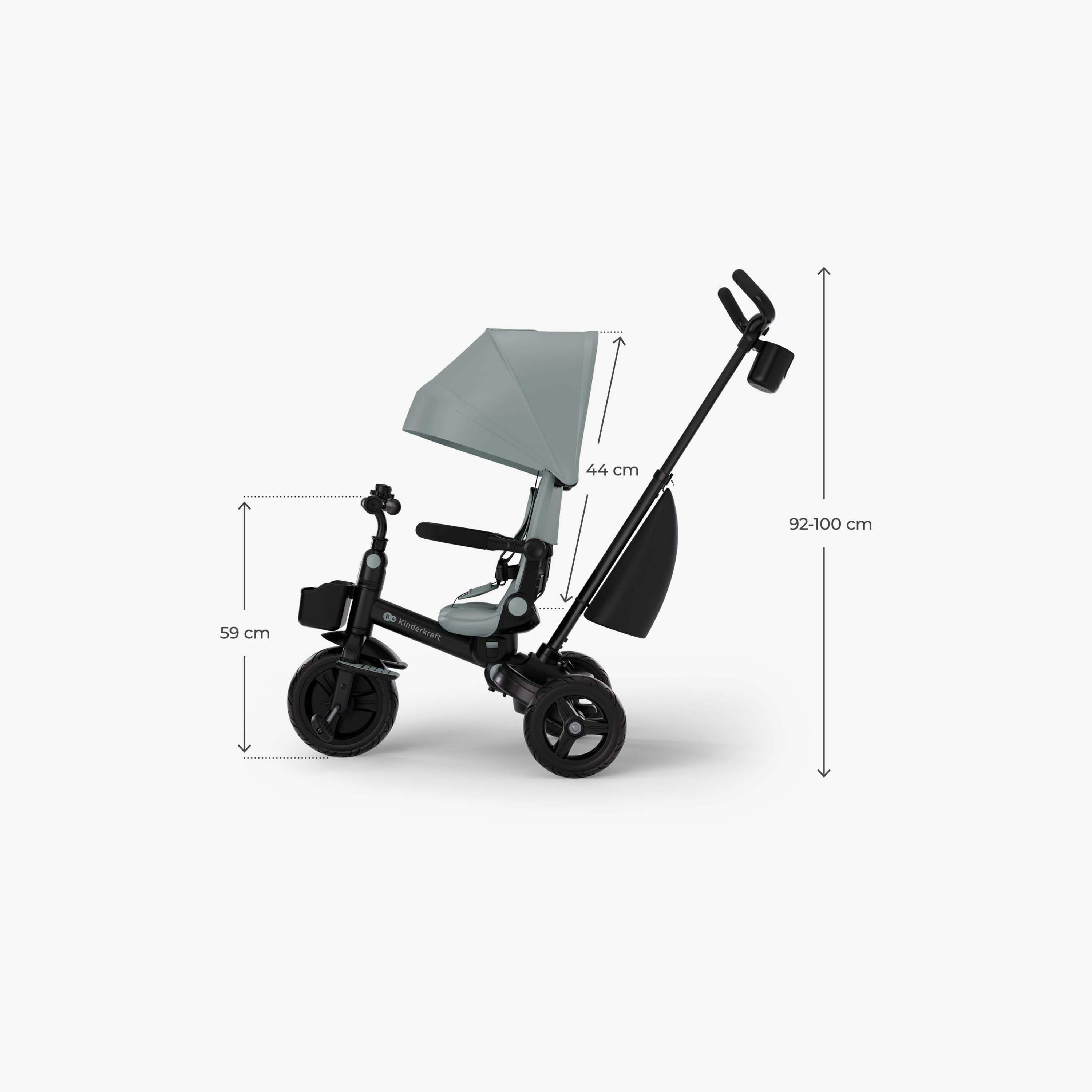 Kinderkraft Aveo 2 Plus Tricycle Stroller with Canopy-baby-gear-strollersandprams-strollers-image-3