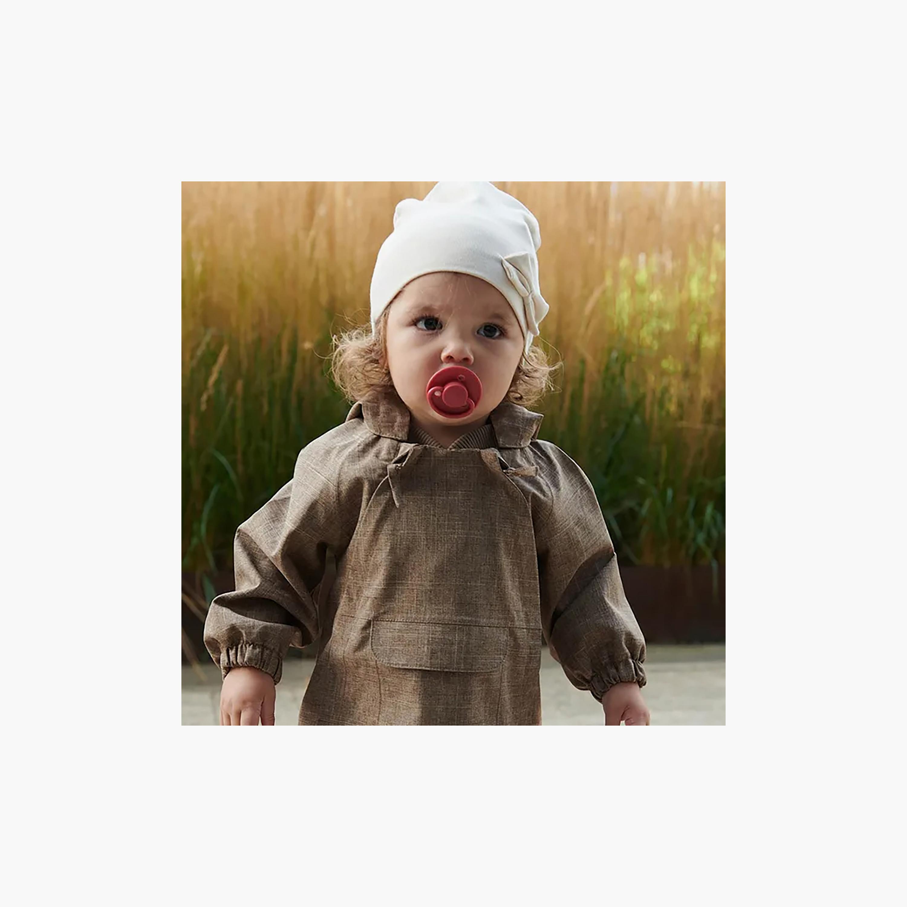 Mininor Classic Round Latex Pacifier - Poppy Flower-baby-feeding-pacifiers-image-5