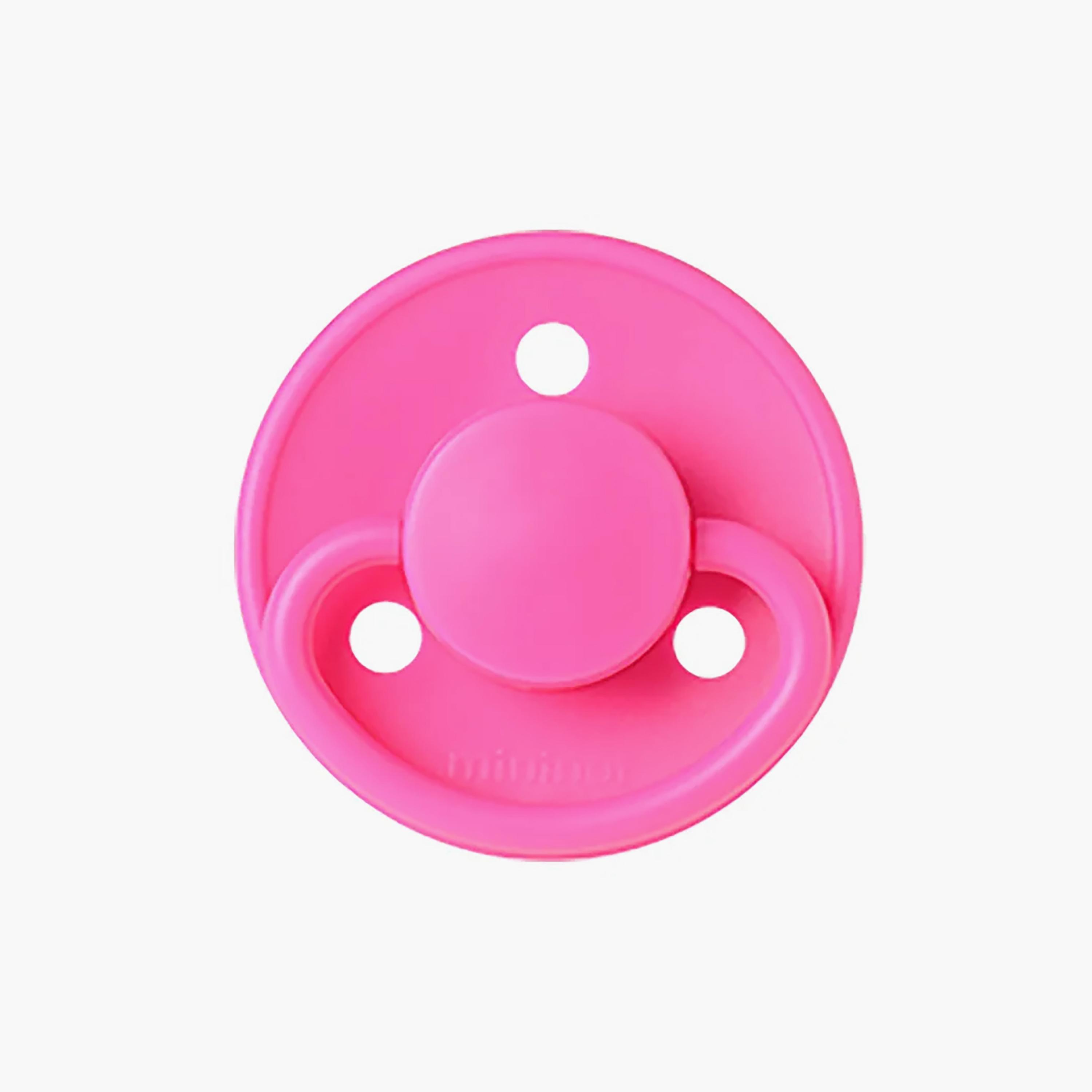 Mininor Classic Round Latex Pacifier - Bubblegum-baby-feeding-pacifiers-image-1