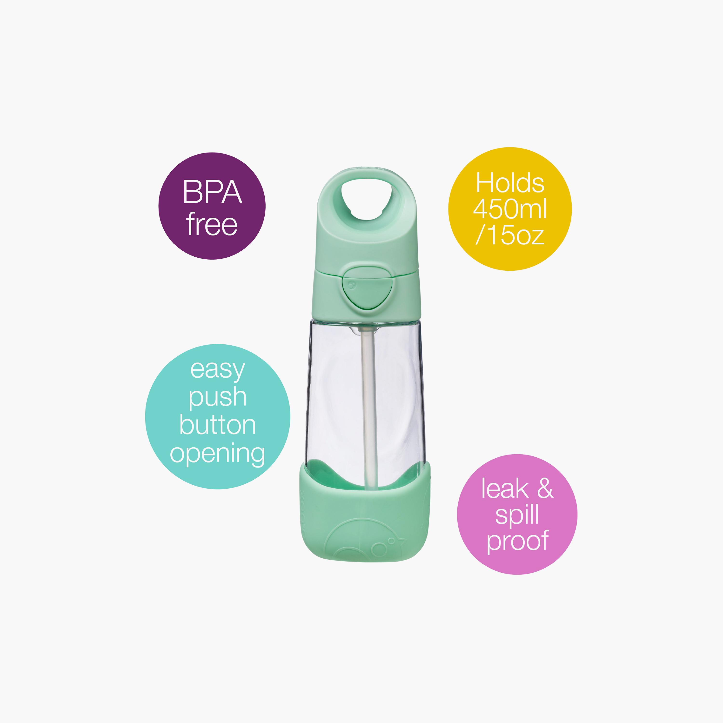 زجاجة مياه تريتان للأطفال مع ماصة من بي بوكس - 450 مل-school-waterbottles-image-3