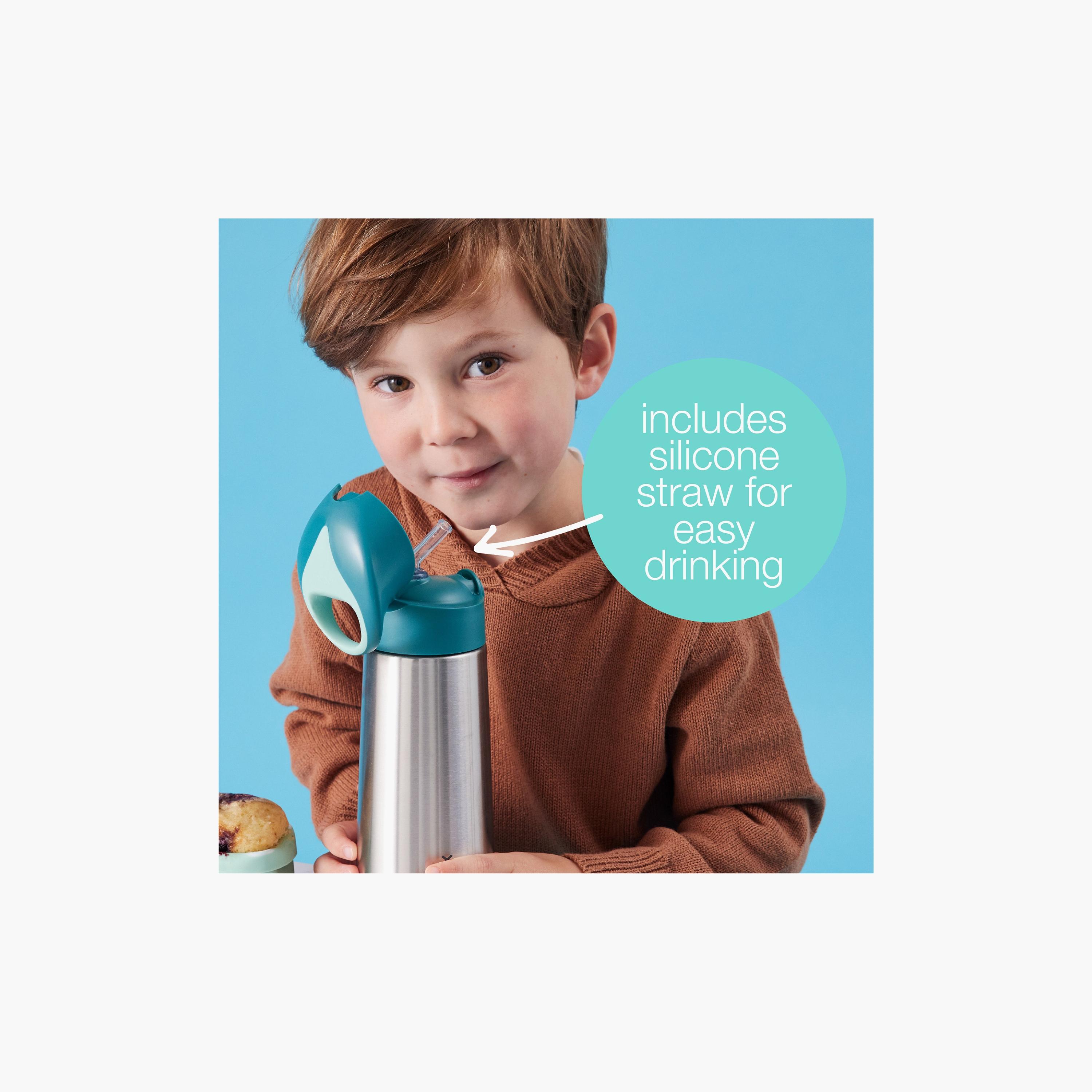 زجاجة مياه ستانلس ستيل معزولة بجدار مزدوج من بي بوكس - 500 مل-school-waterbottles-image-6