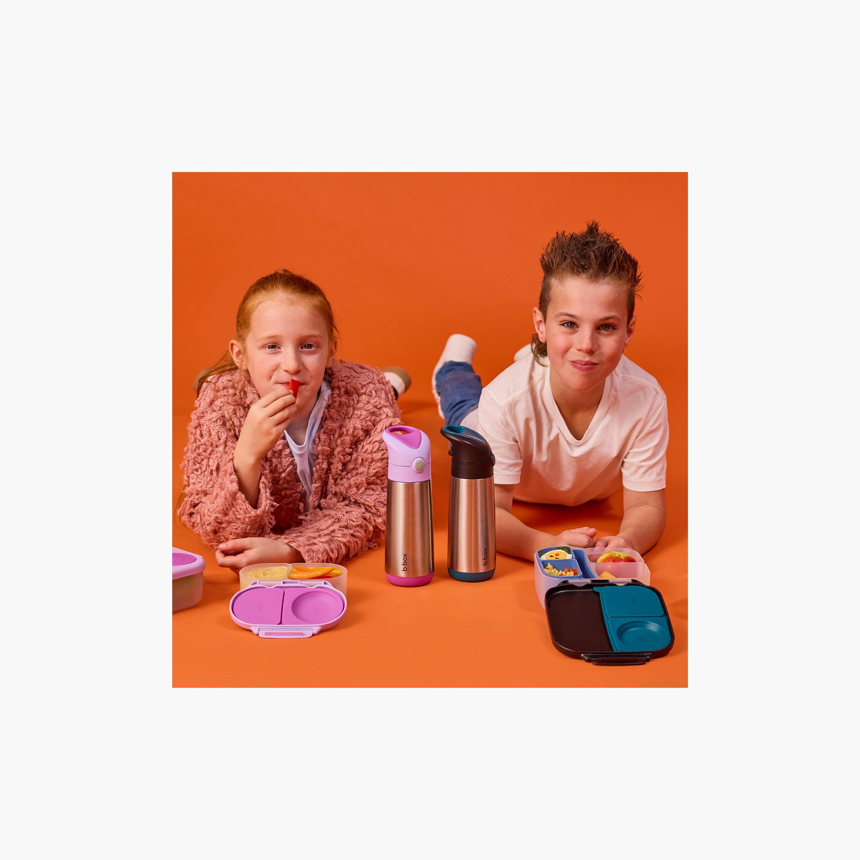 زجاجة مياه ستانلس ستيل معزولة بجدار مزدوج من بي بوكس - 500 مل-school-waterbottles-image-16
