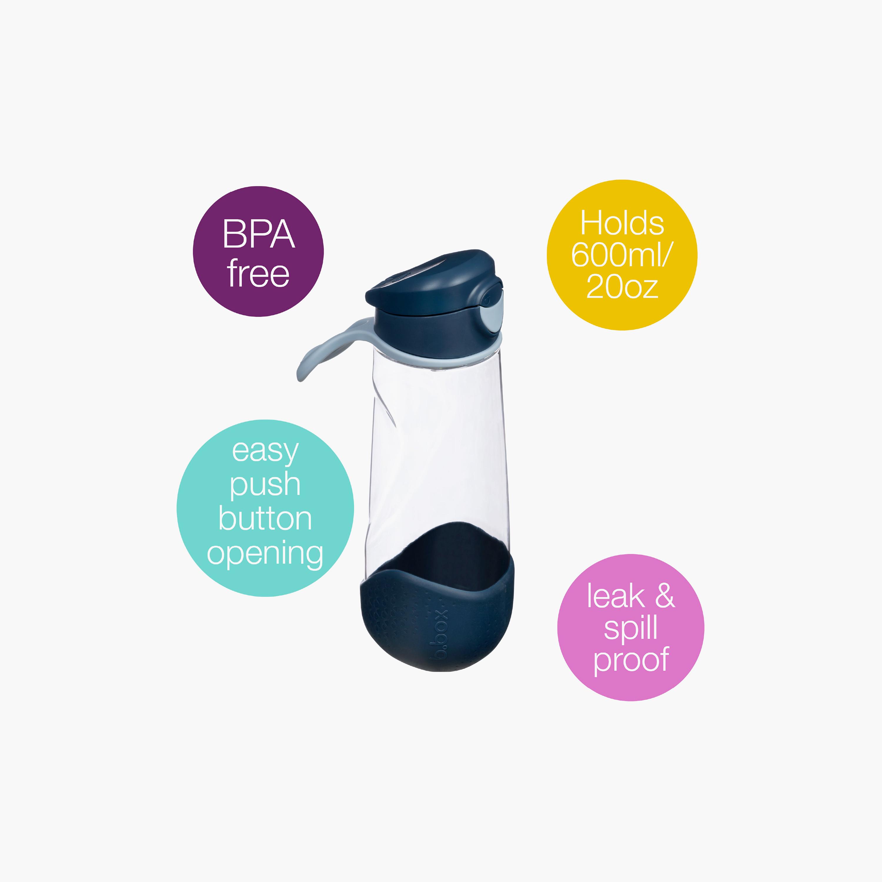 زجاجة مياه مقاومة للتسرب سهلة الإمساك والتحكم من بي بوكس - 600 مل-school-waterbottles-image-27