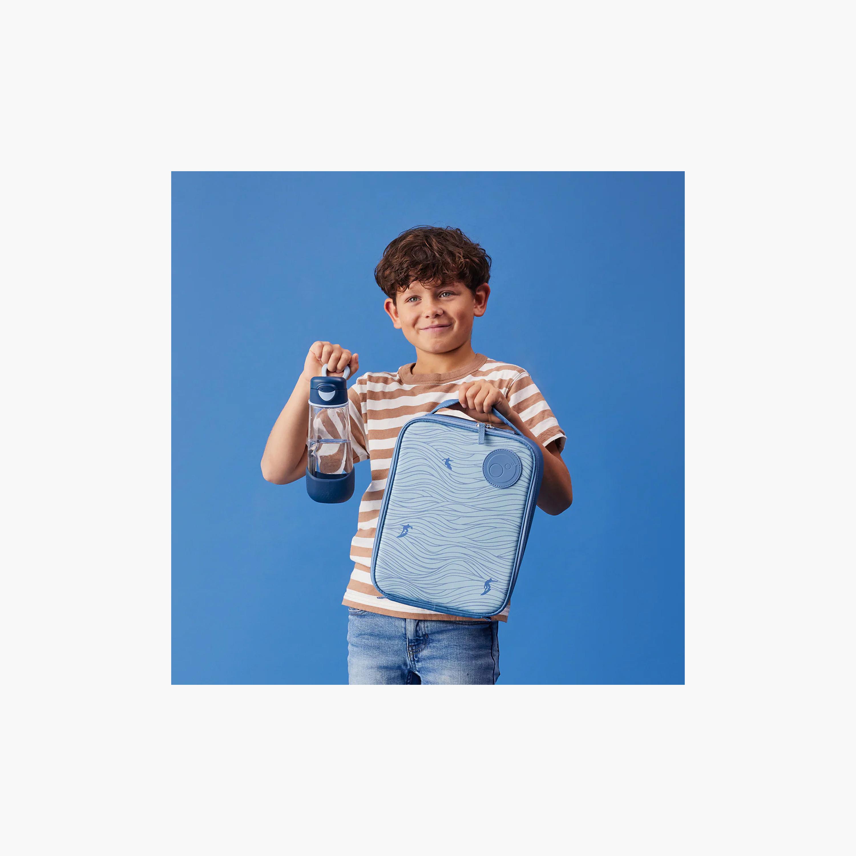 حقيبة وجبات معزولة ومقاومة للتسرب مع جيب شبكي بتصميم "سيرفس أب" من بي بوكس-school-lunchessentials-lunchbags-image-4